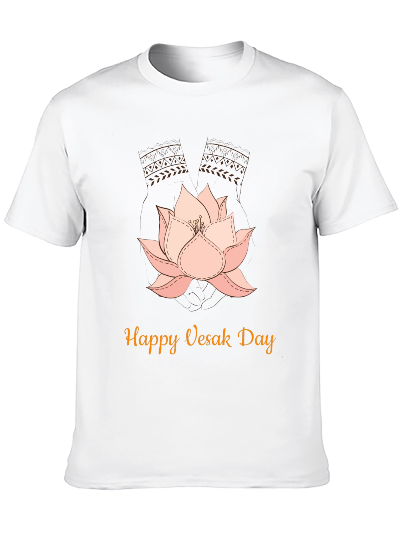 Happy Vesak Day Lotus Flower T-Shirt