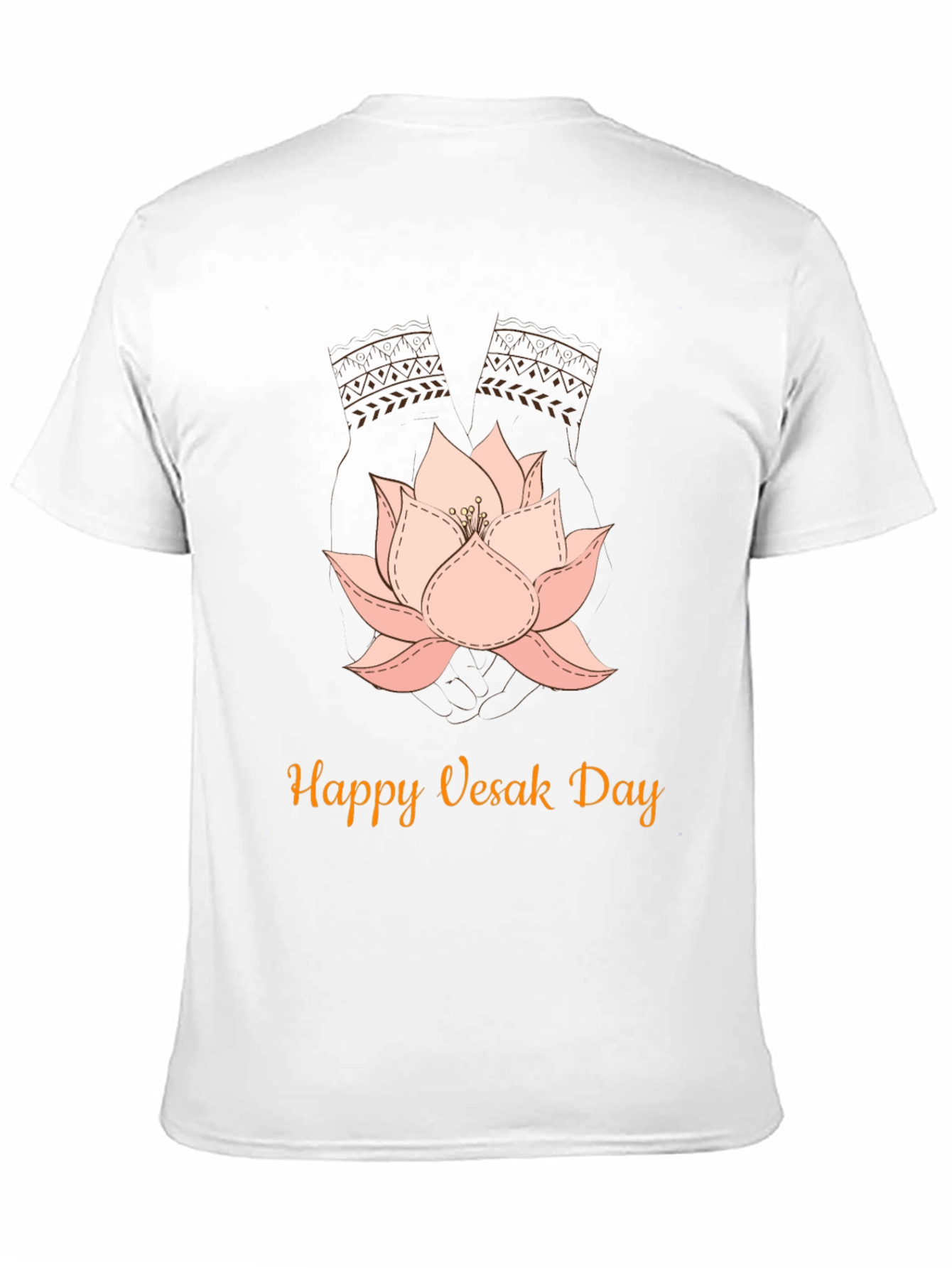 Happy Vesak Day Lotus Flower T-Shirt
