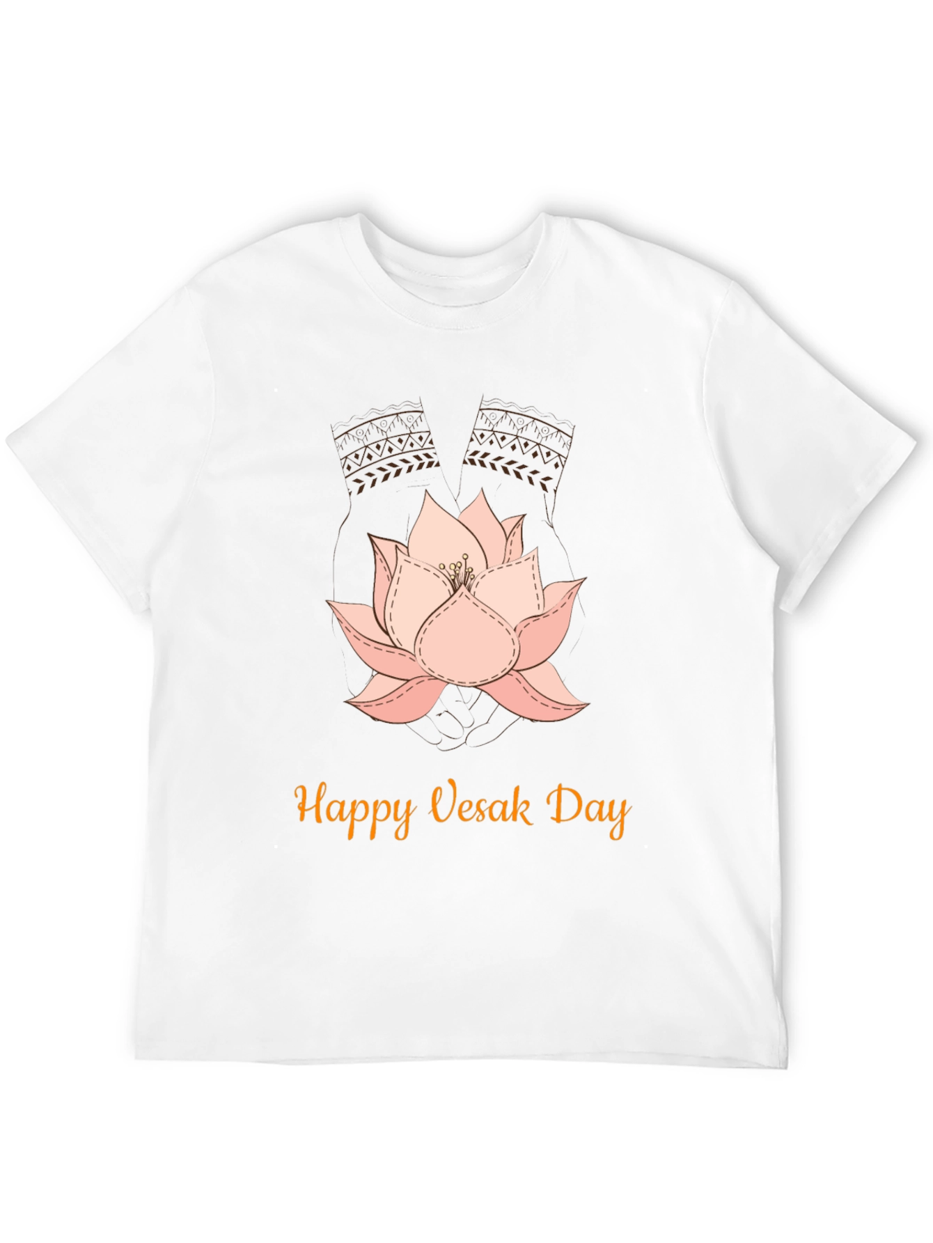 Happy Vesak Day Lotus Flower T-Shirt
