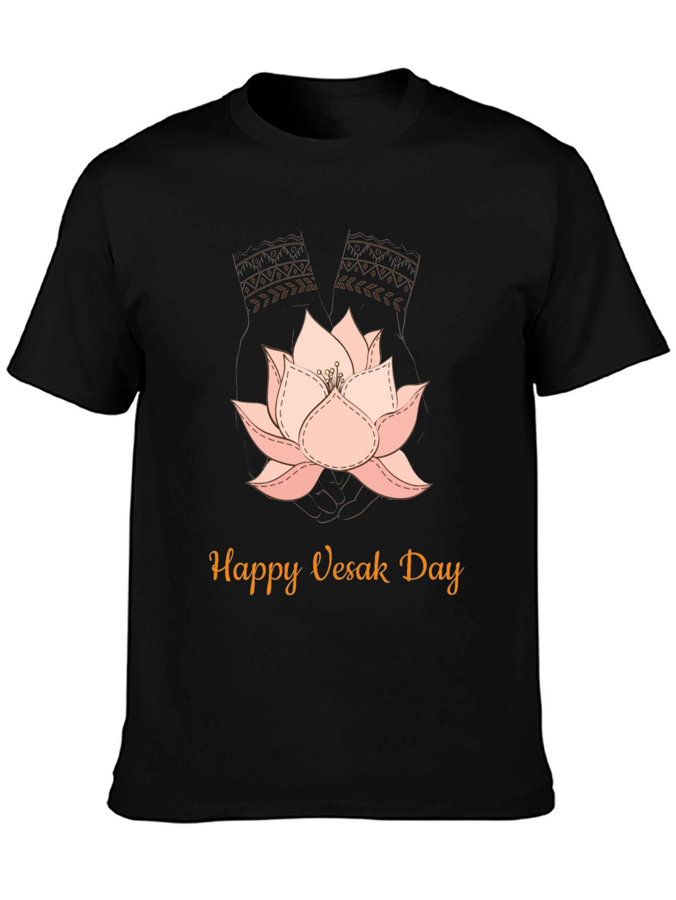 Happy Vesak Day Lotus Flower T-Shirt