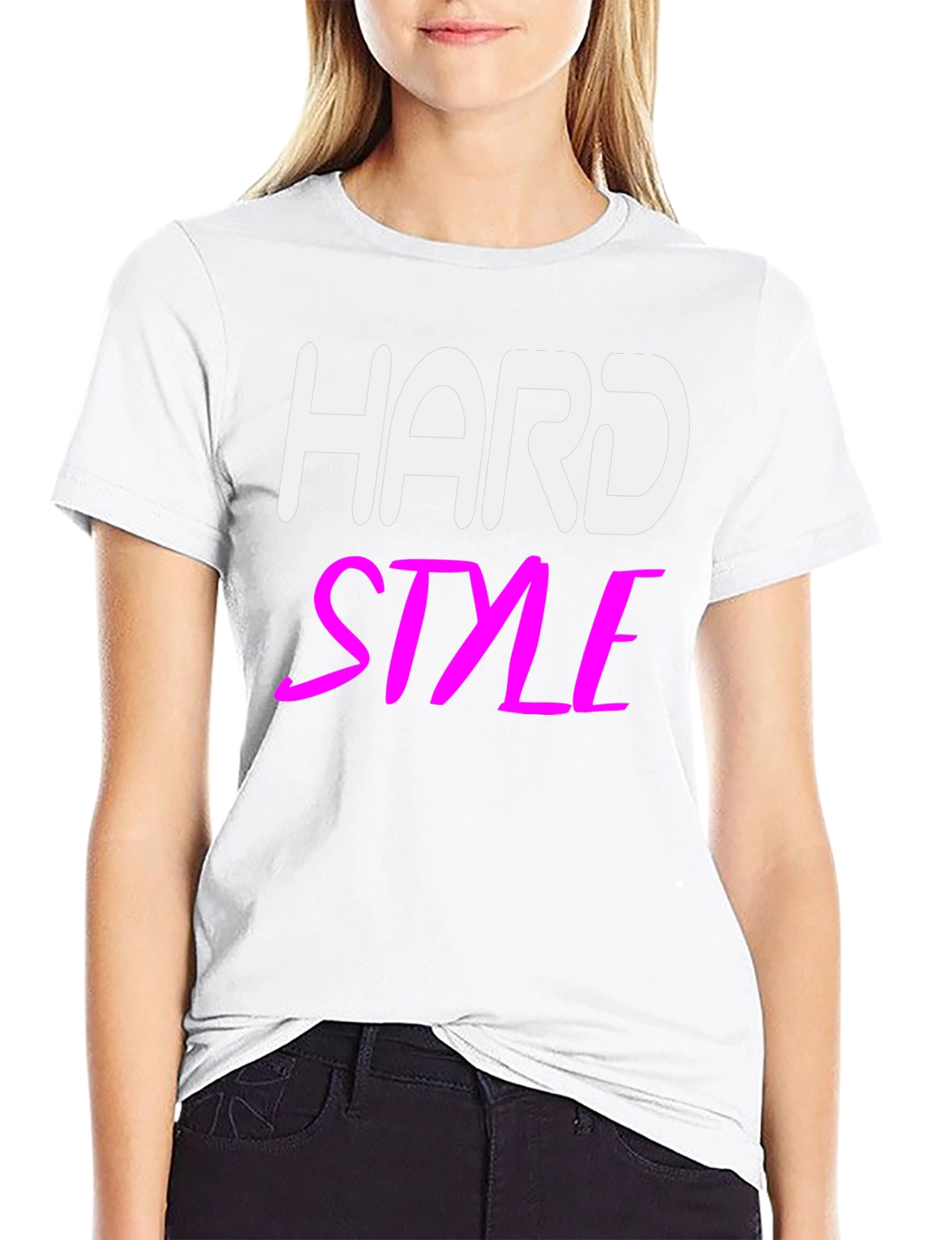 Hard Style Graphic Tee - Black Cotton T-Shirt