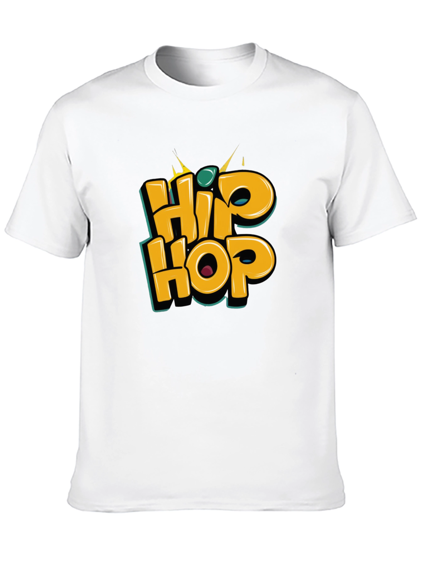 Hip Hop Graphic Tee - Stylish Black T-Shirt