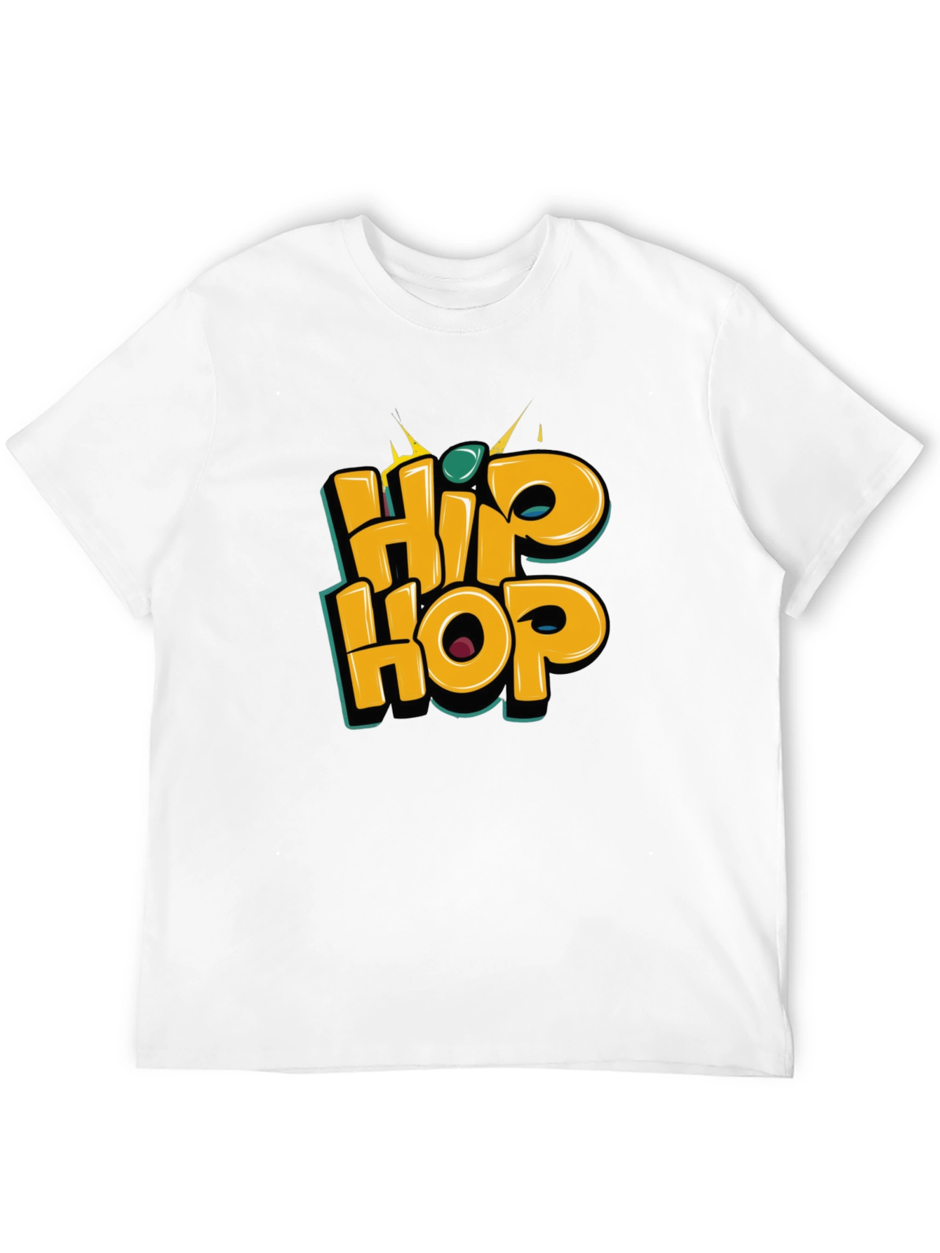 Hip Hop Graphic Tee - Stylish Black T-Shirt