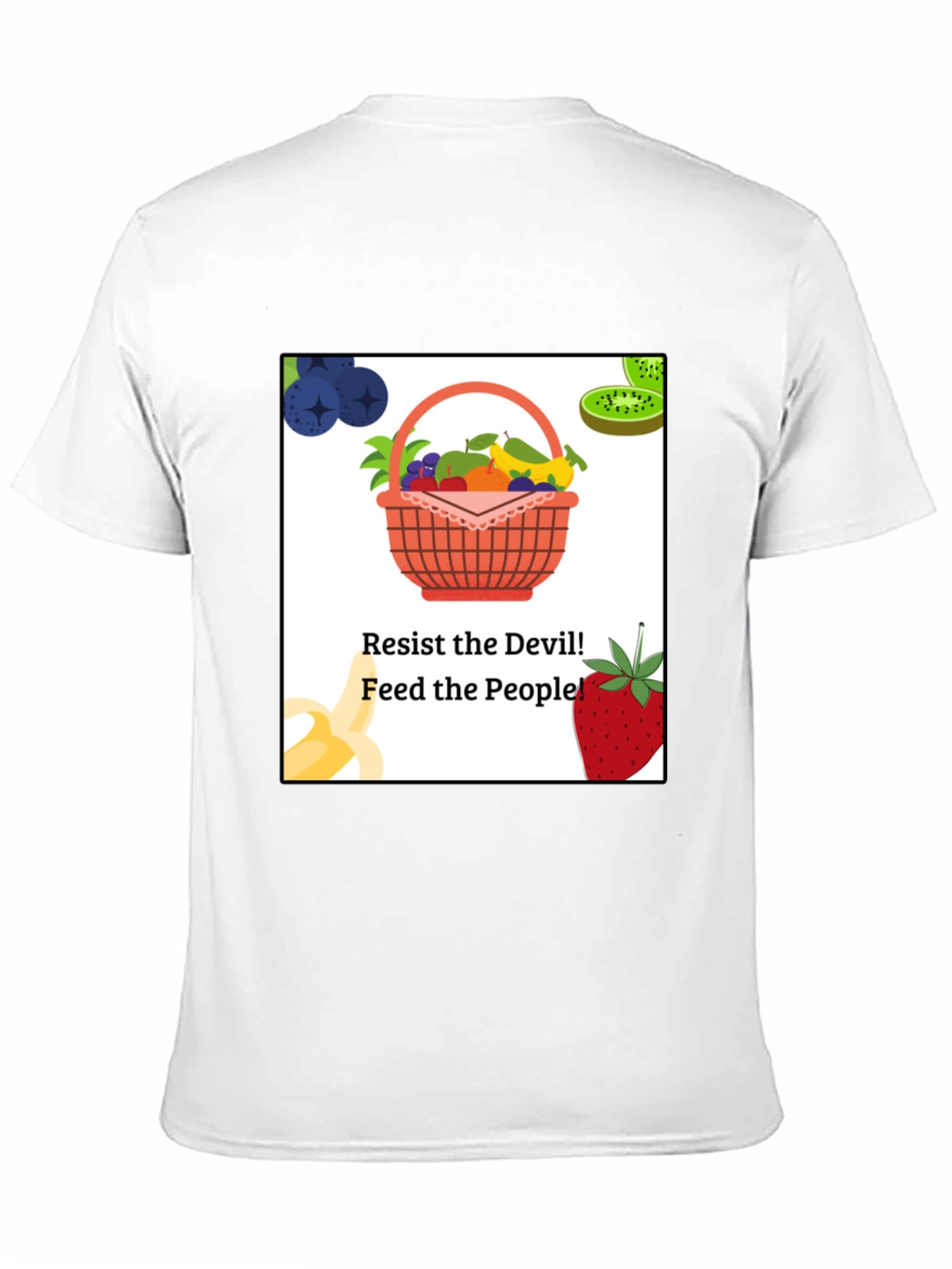 Resist the Devil Tee - Fruit Basket Design