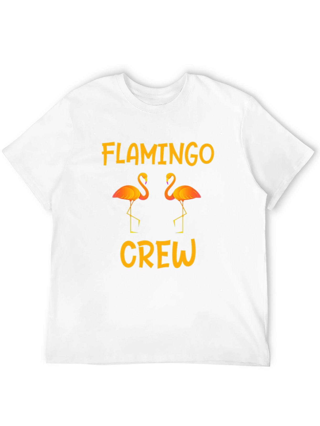 Flamingo Crew Graphic Tee - Tropical Summer Vibes