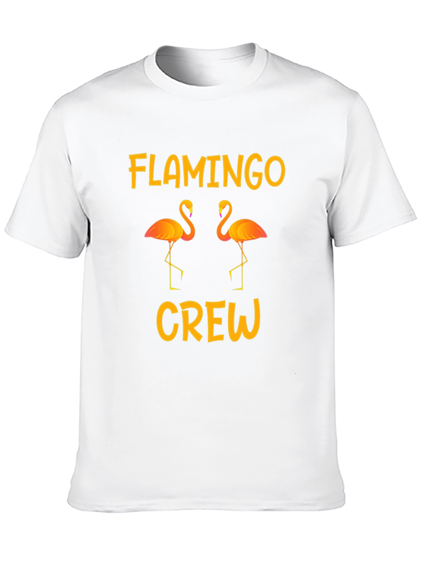 Flamingo Crew Graphic Tee - Tropical Summer Vibes