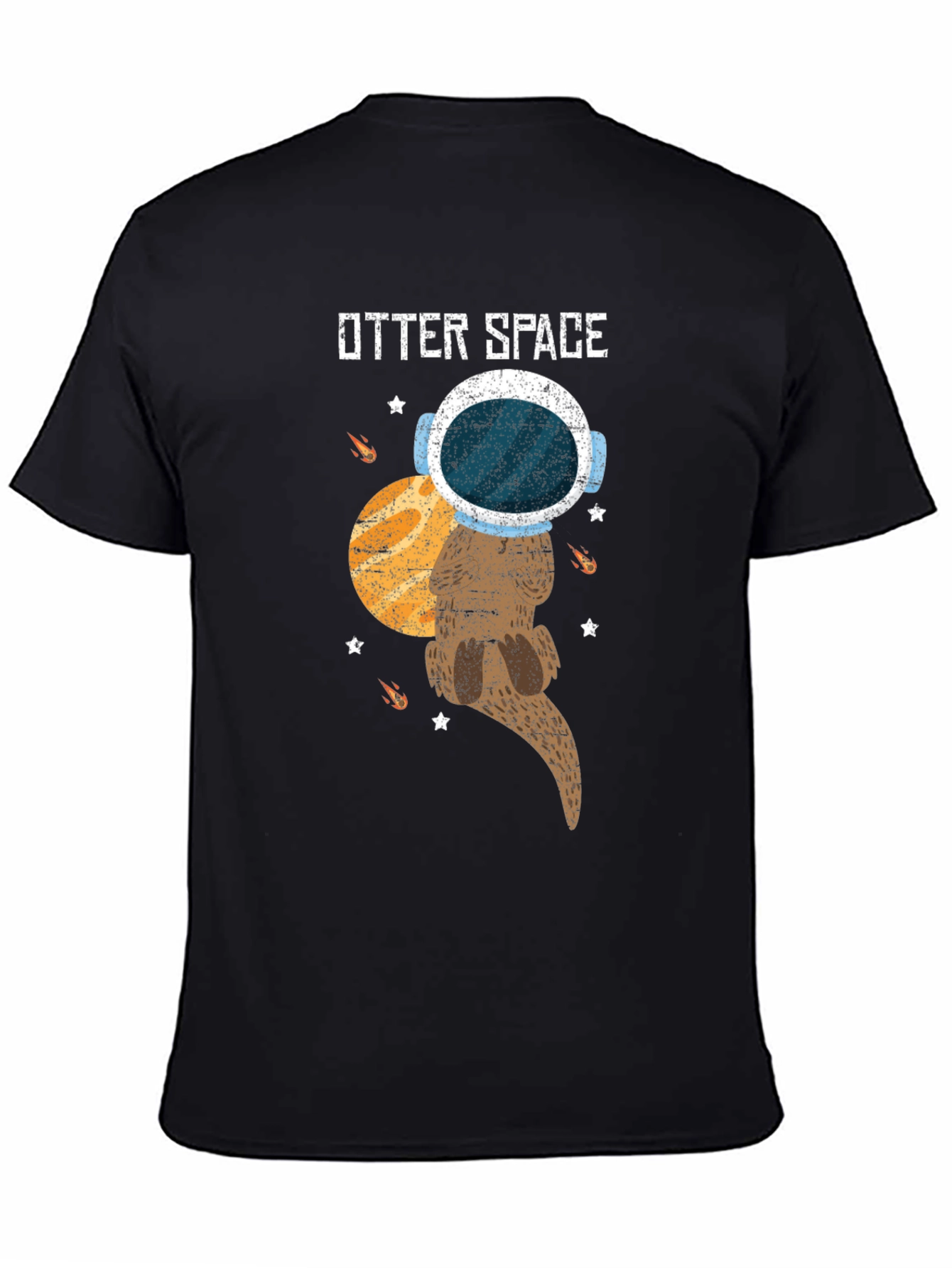 Otter Space T-Shirt - Astronaut Otter in Space