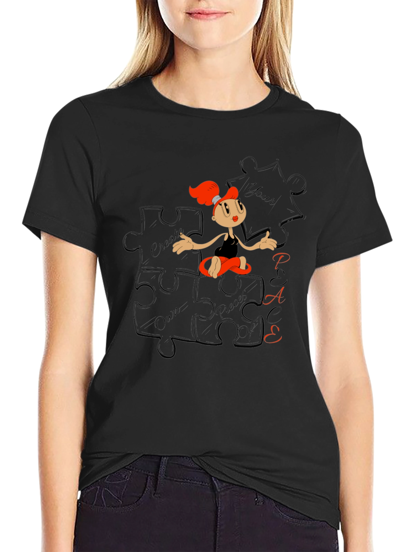 Creative Puzzle Piece T-Shirt