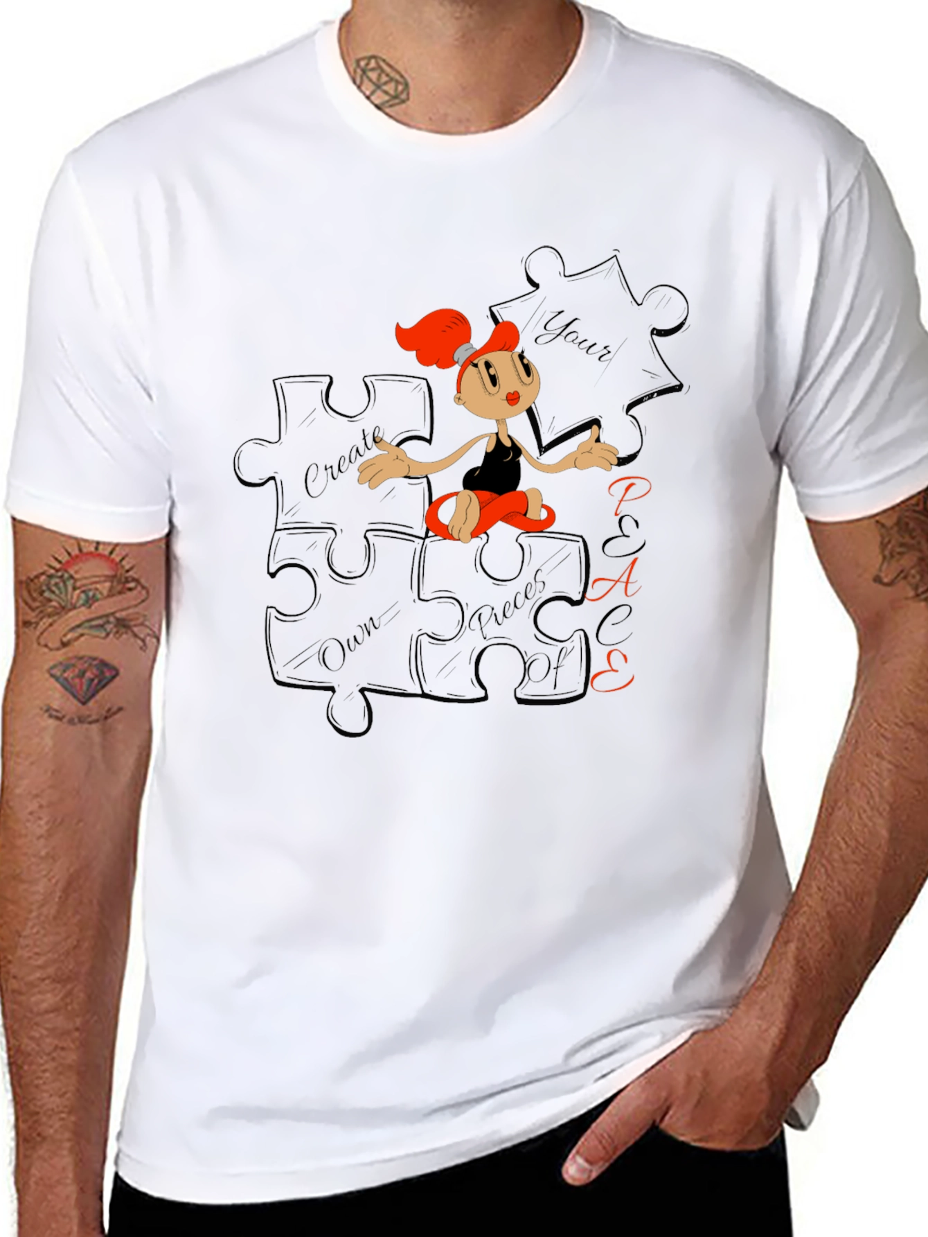 Creative Puzzle Piece T-Shirt