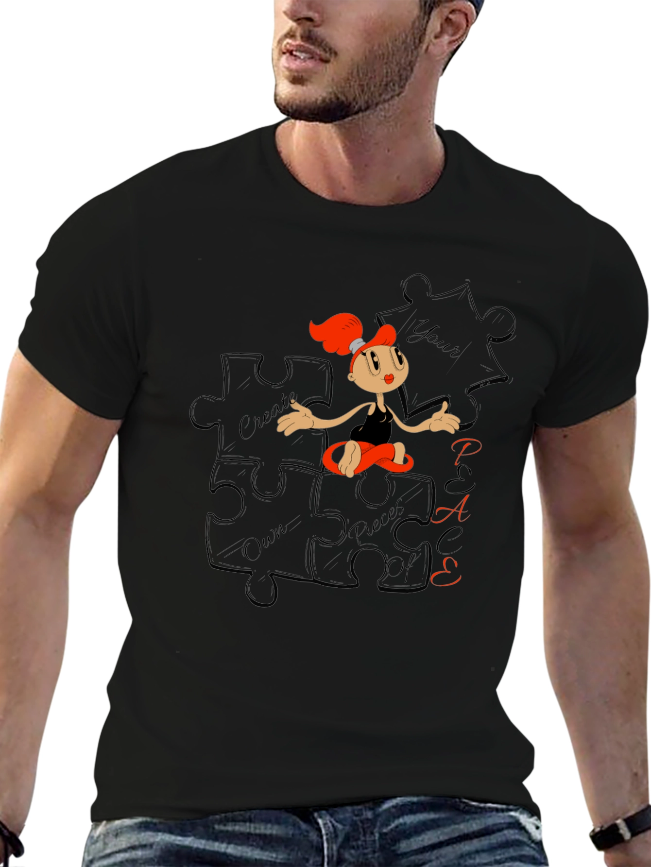 Creative Puzzle Piece T-Shirt