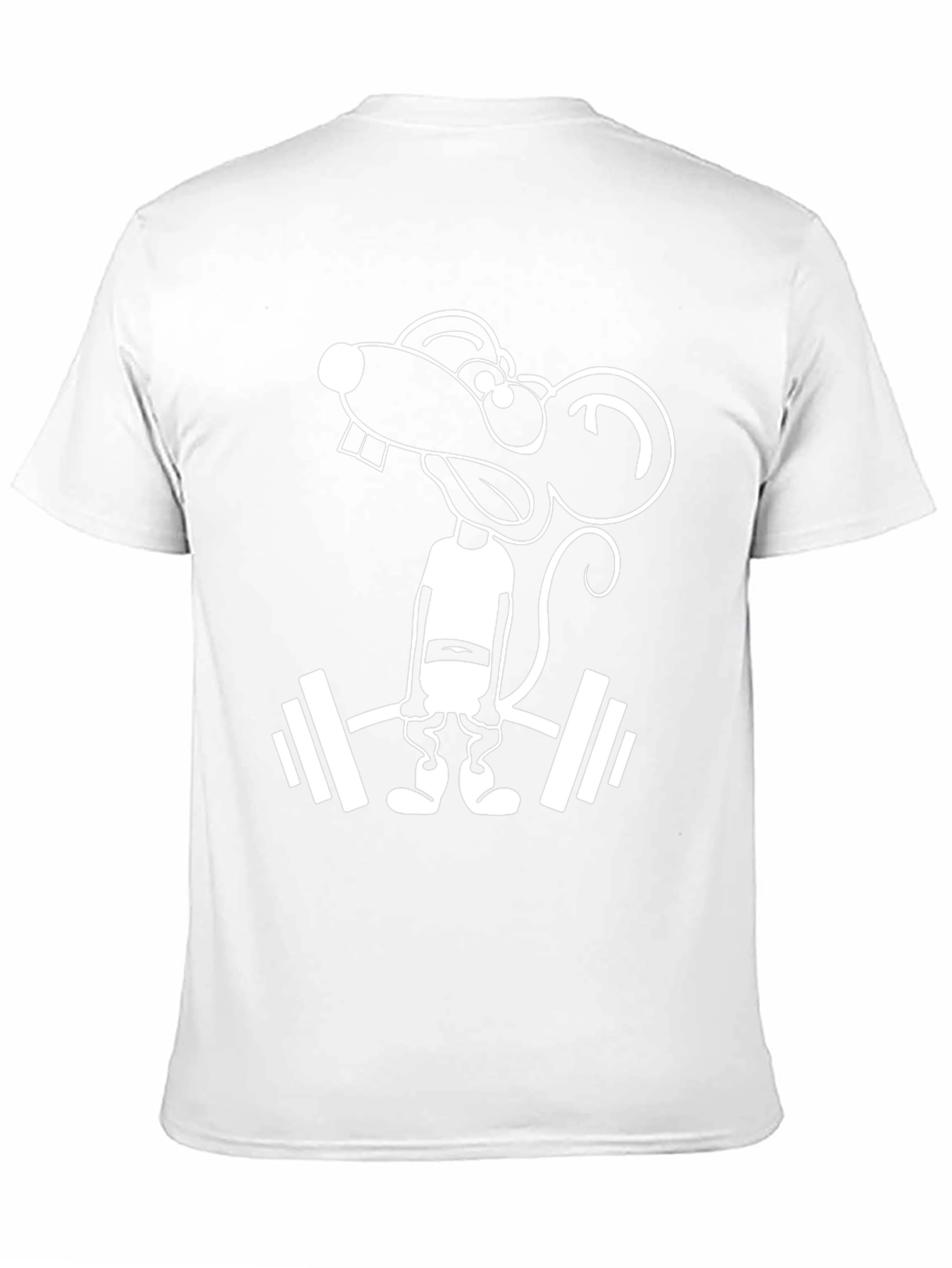 Funny Lifting Mouse Graphic T-Shirt