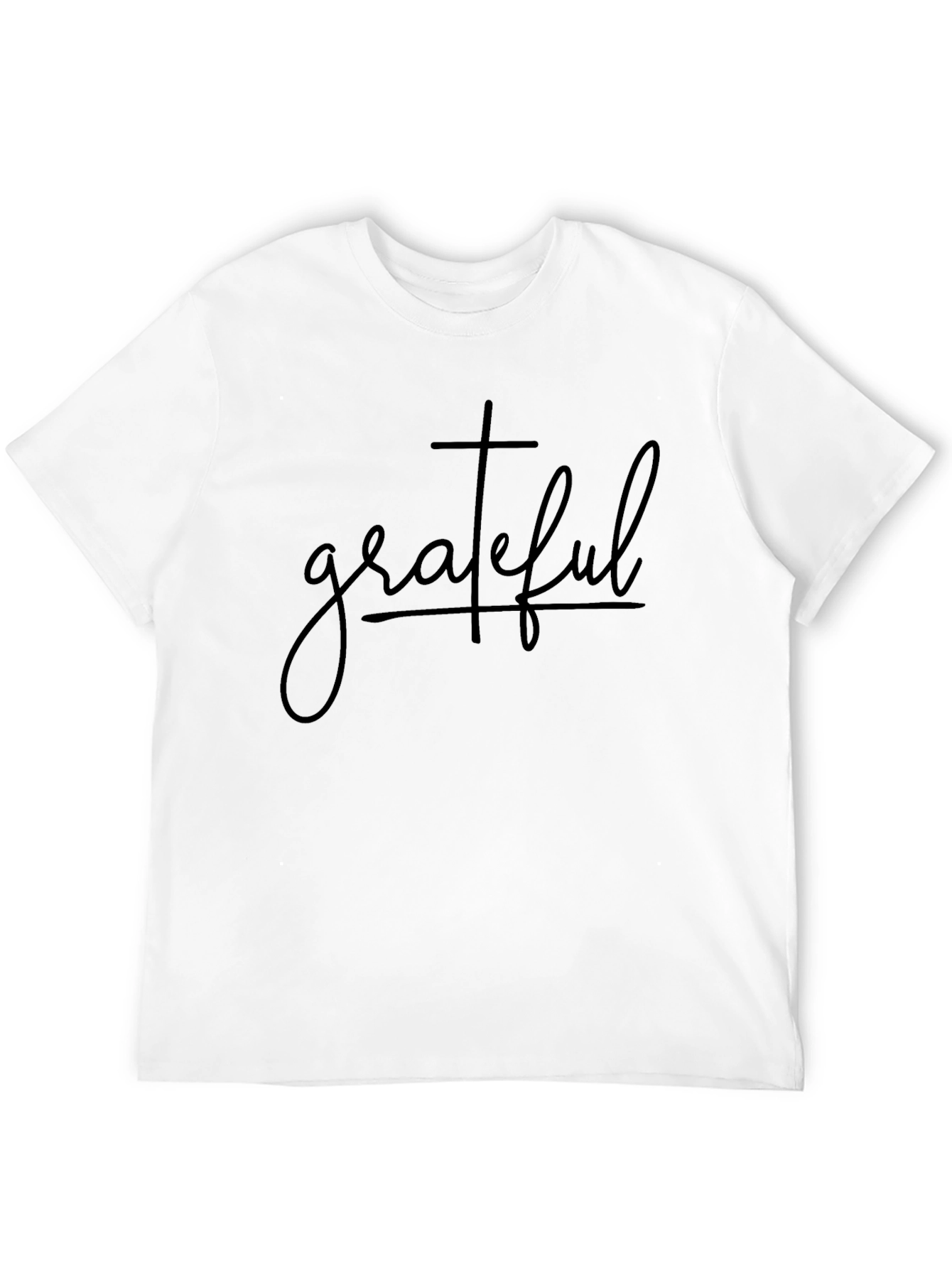 Grateful Christian Tee - Black Crew Neck T-Shirt