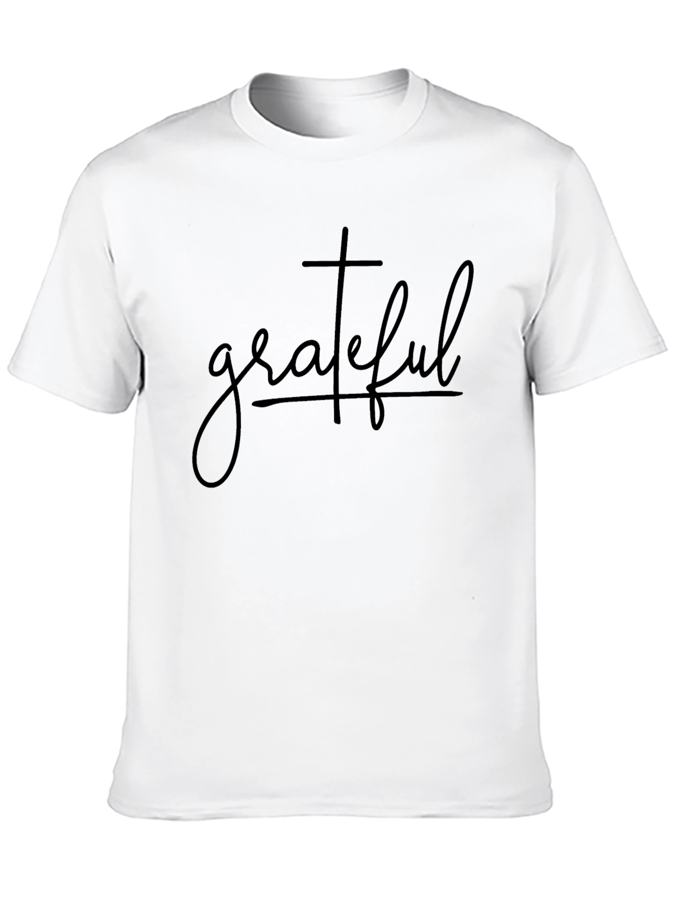 Grateful Christian Tee - Black Crew Neck T-Shirt