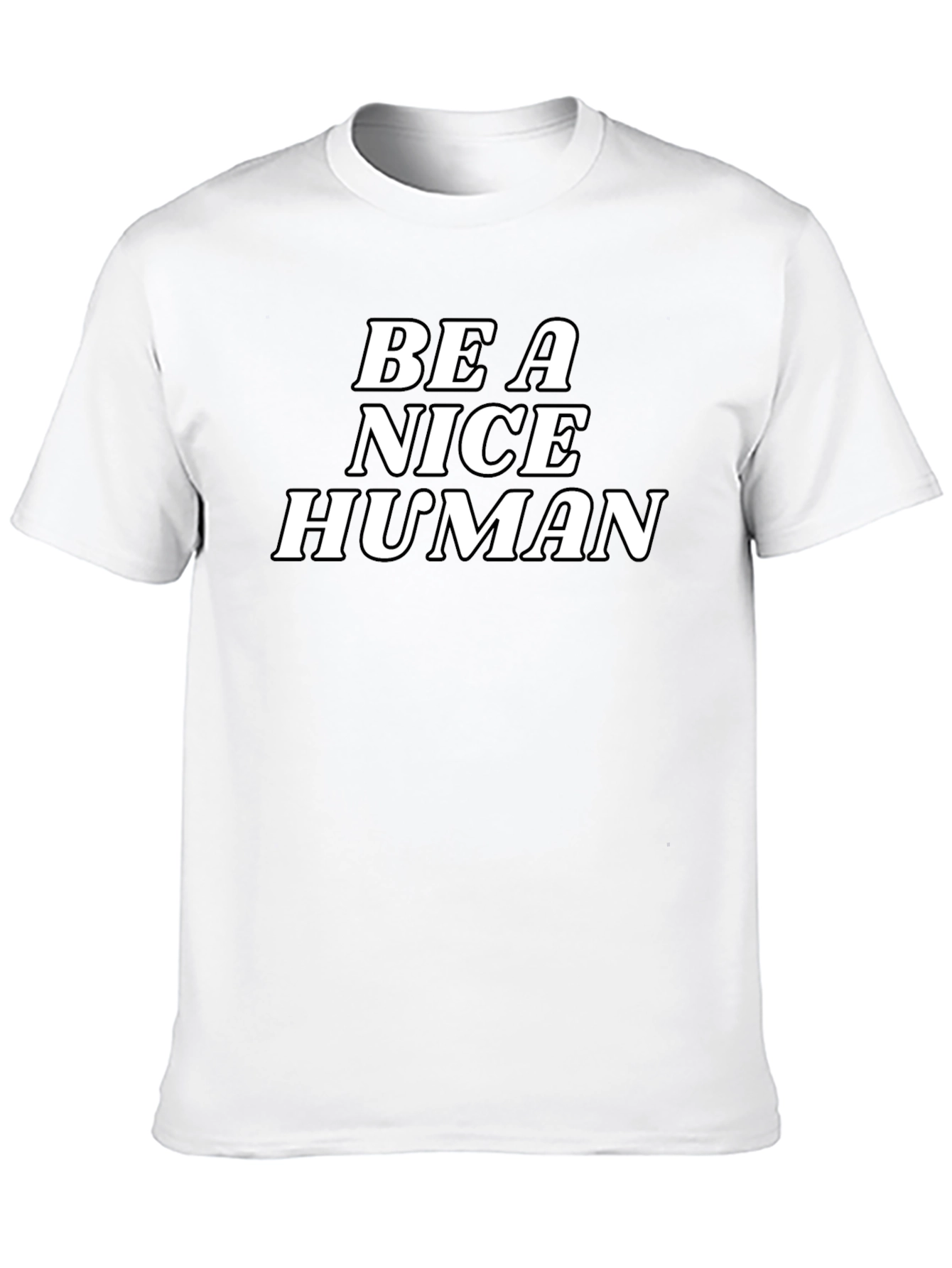 Be a Nice Human Graphic Tee - Black