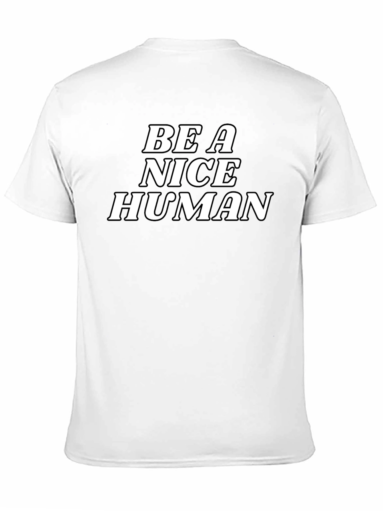 Be a Nice Human Graphic Tee - Black