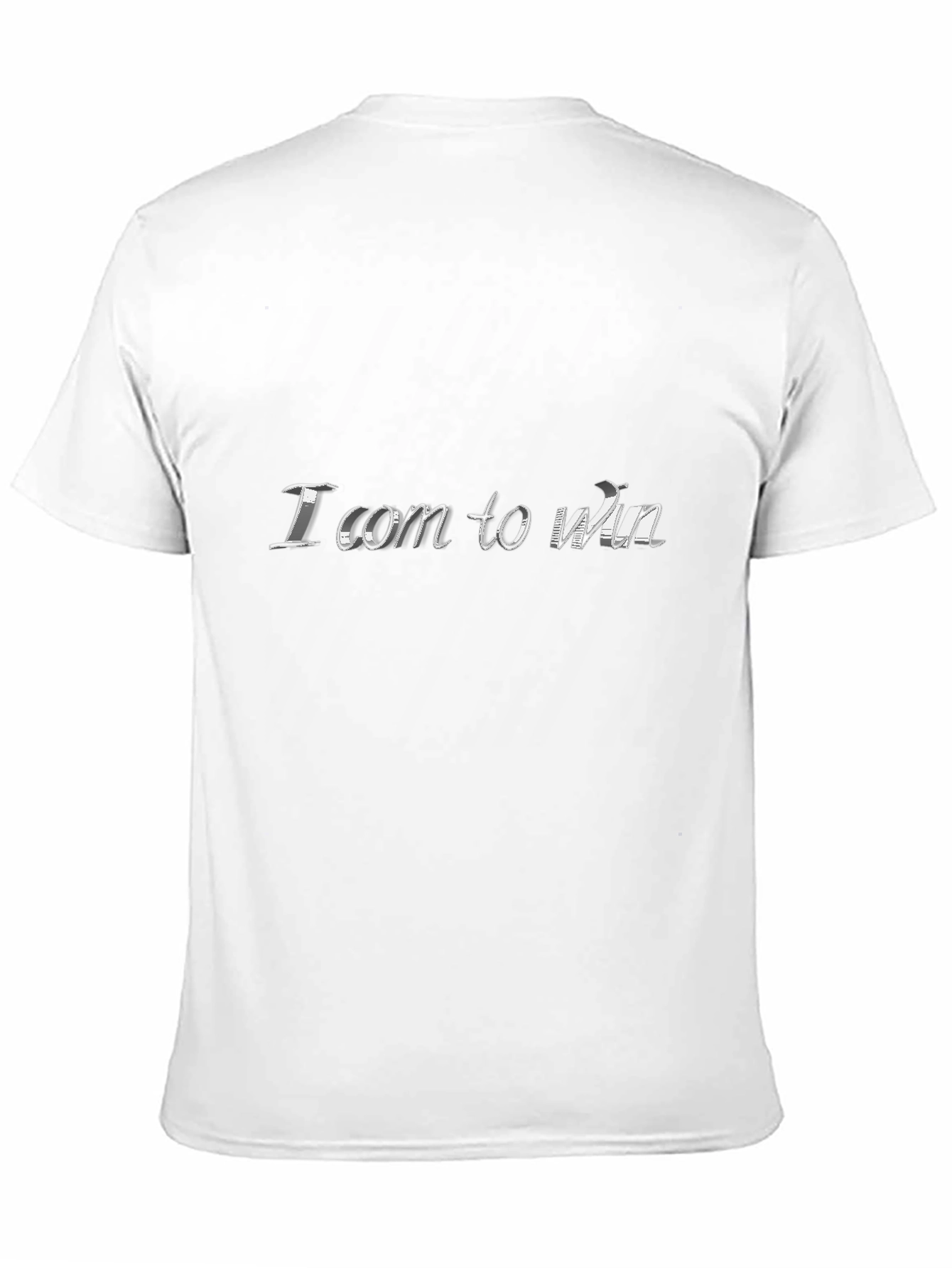 I Com To Win Black Graphic Tee