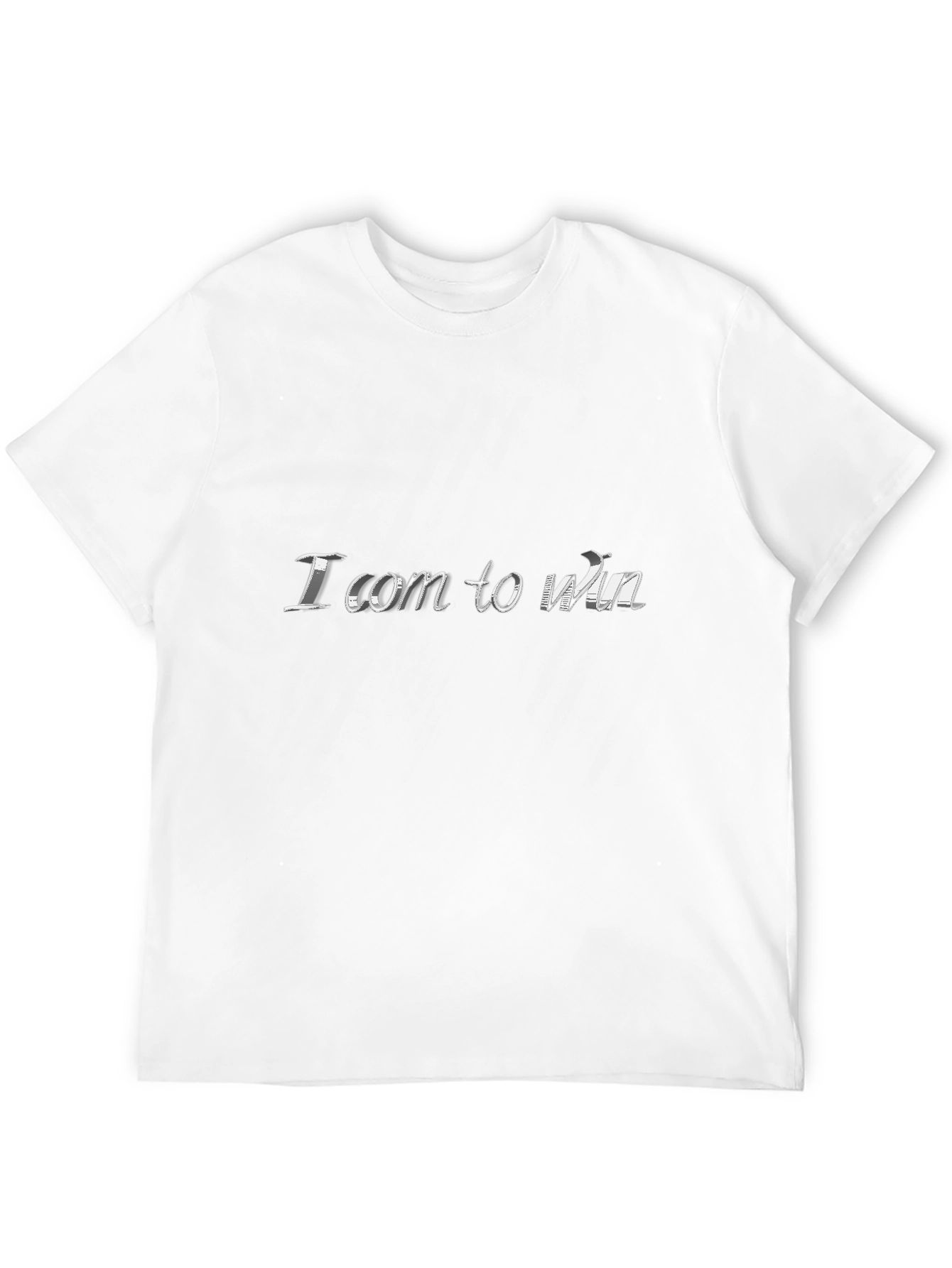 I Com To Win Black Graphic Tee