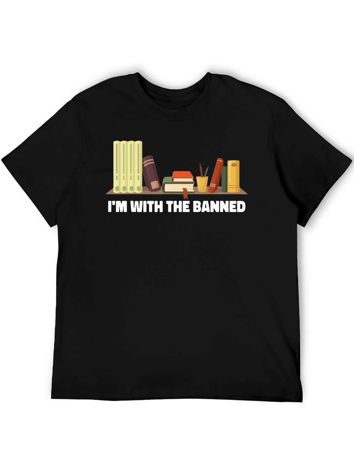 Im With The Banned Books T-Shirt - Black