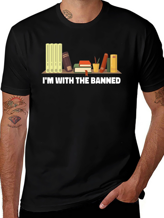 Im With The Banned Books T-Shirt - Black