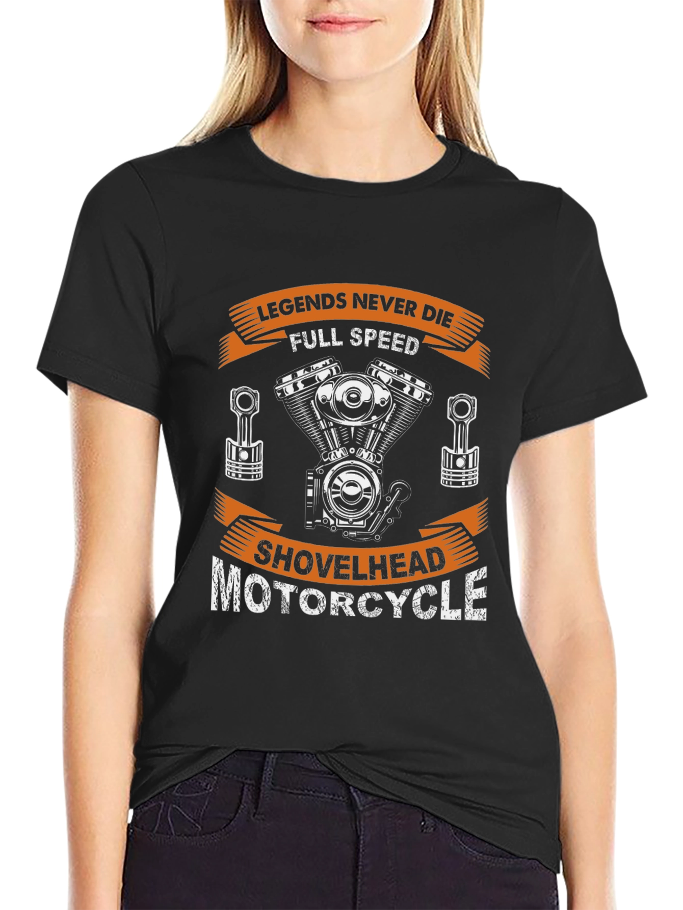Legends Never Die Motorcycle Shovelhead T-Shirt
