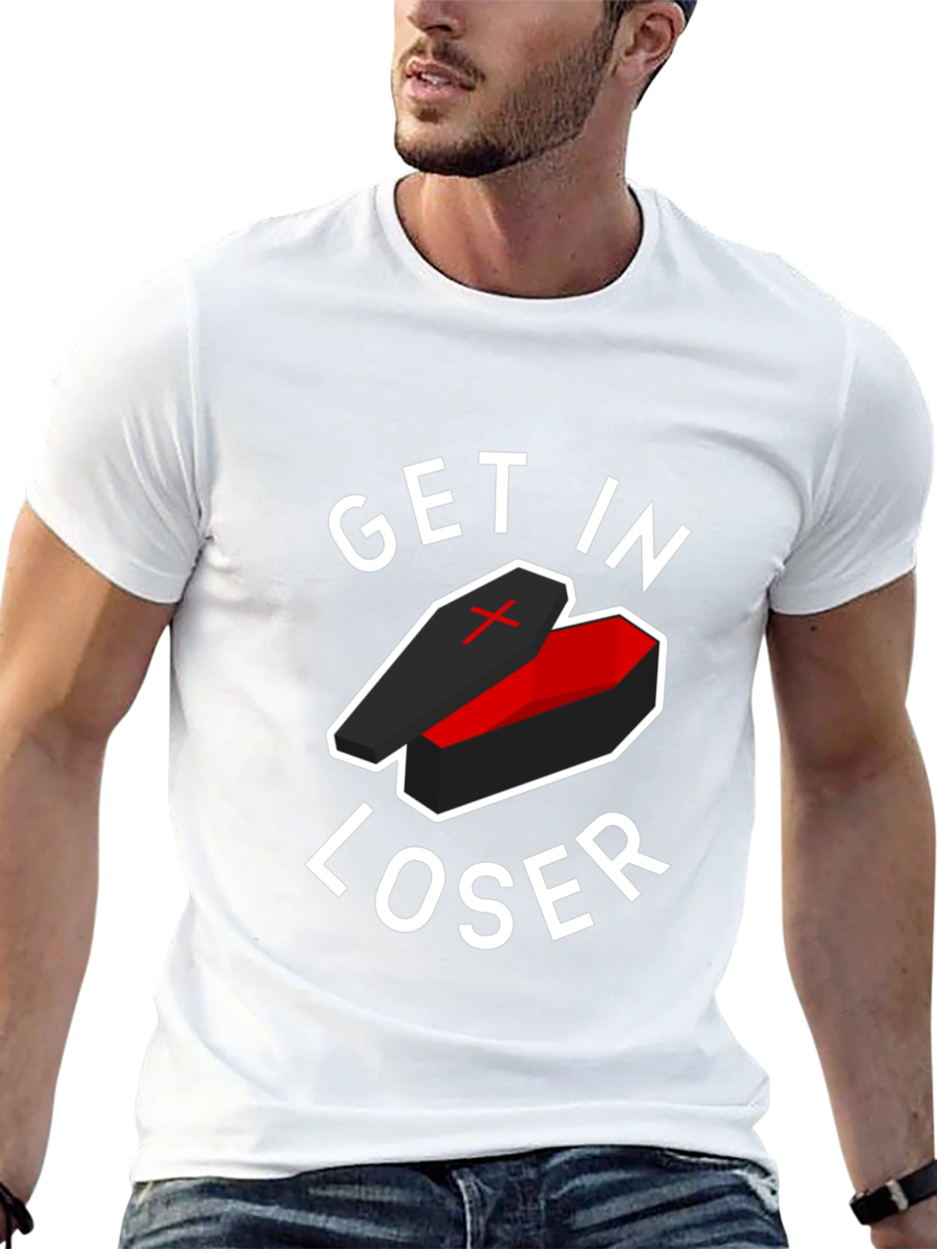 Get In Loser Coffin T-Shirt