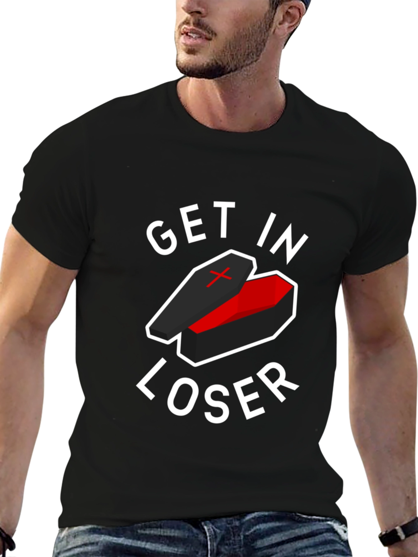 Get In Loser Coffin T-Shirt