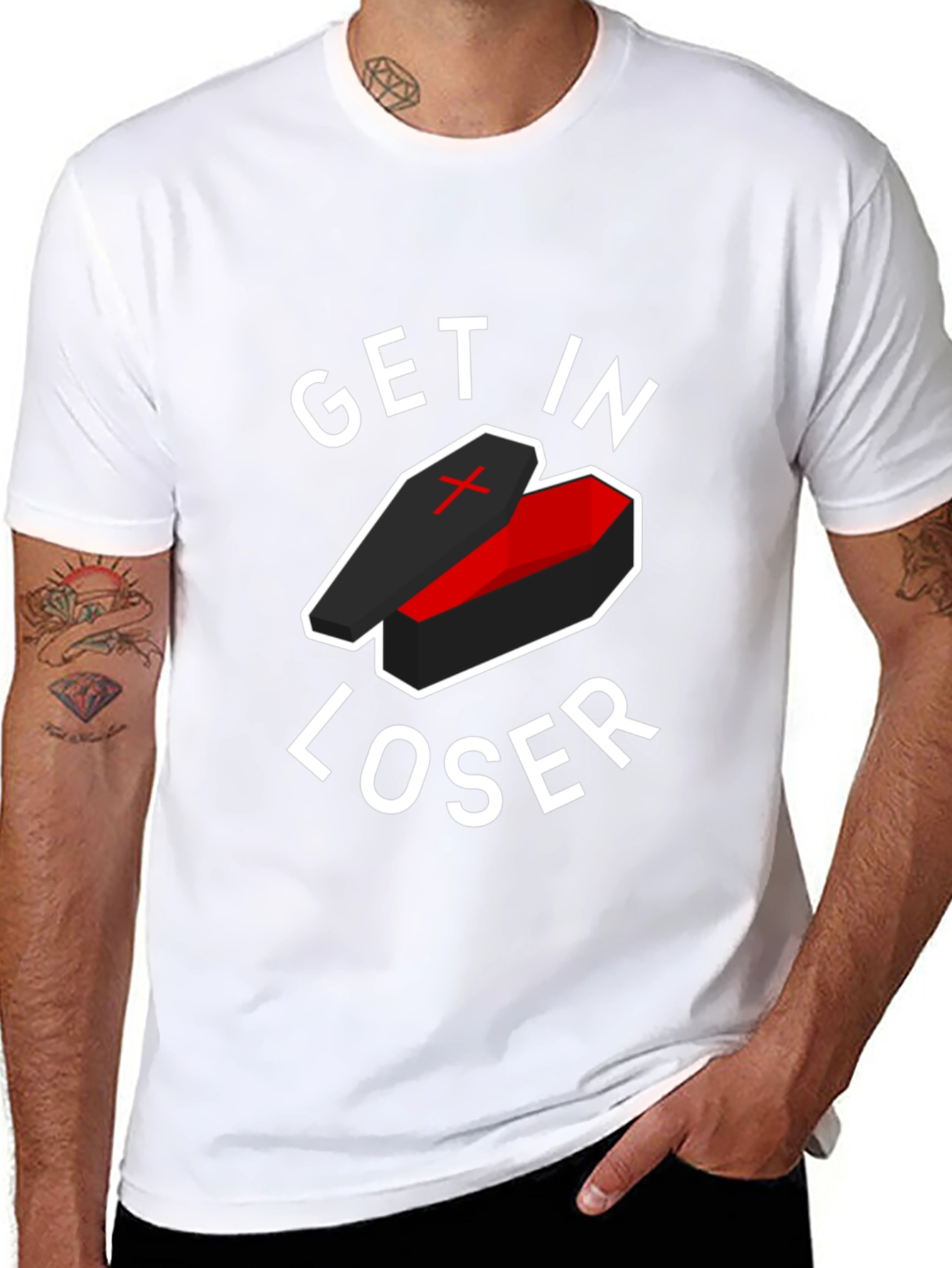 Get In Loser Coffin T-Shirt