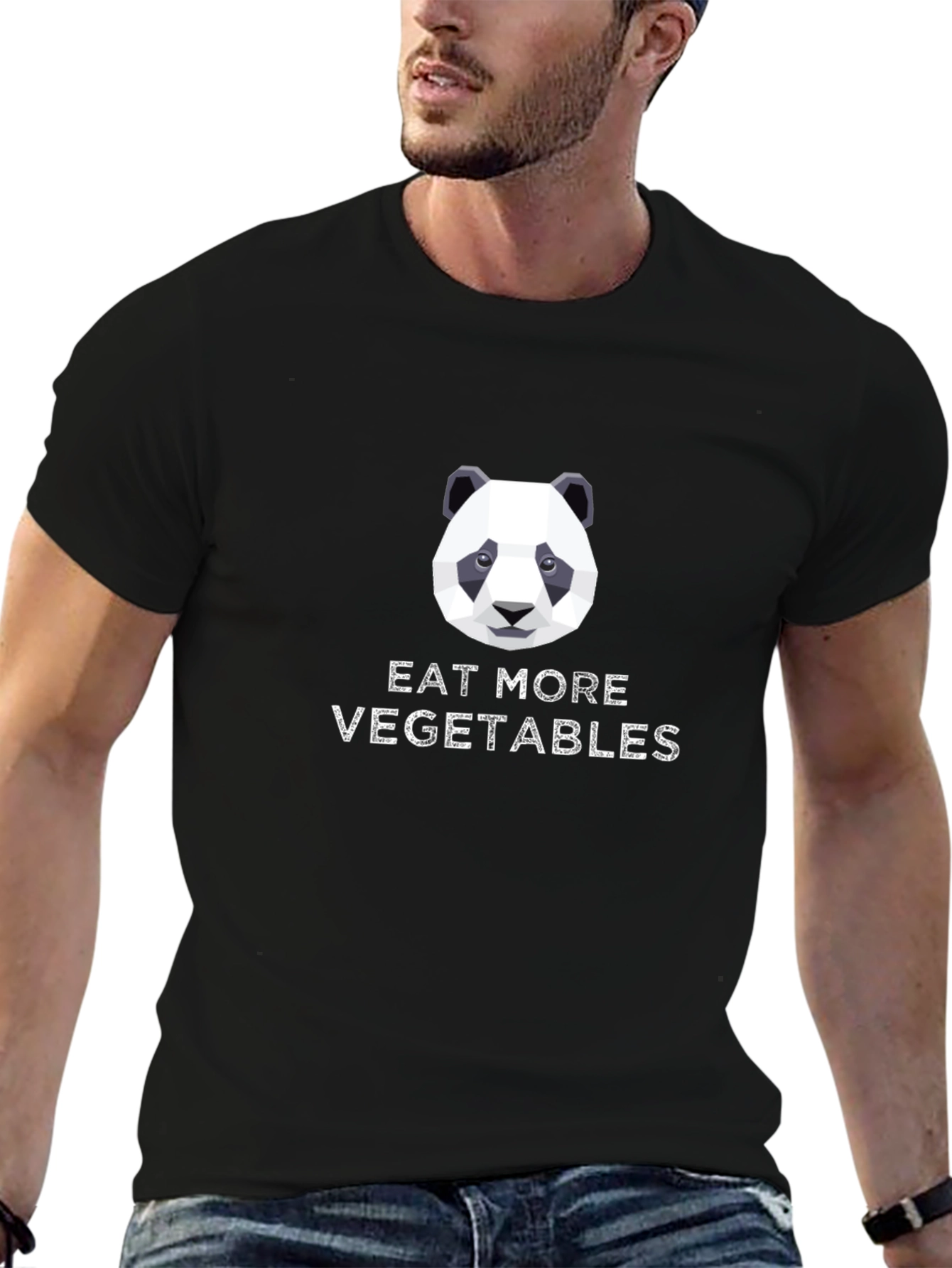 Eat More Vegetables Panda T-Shirt