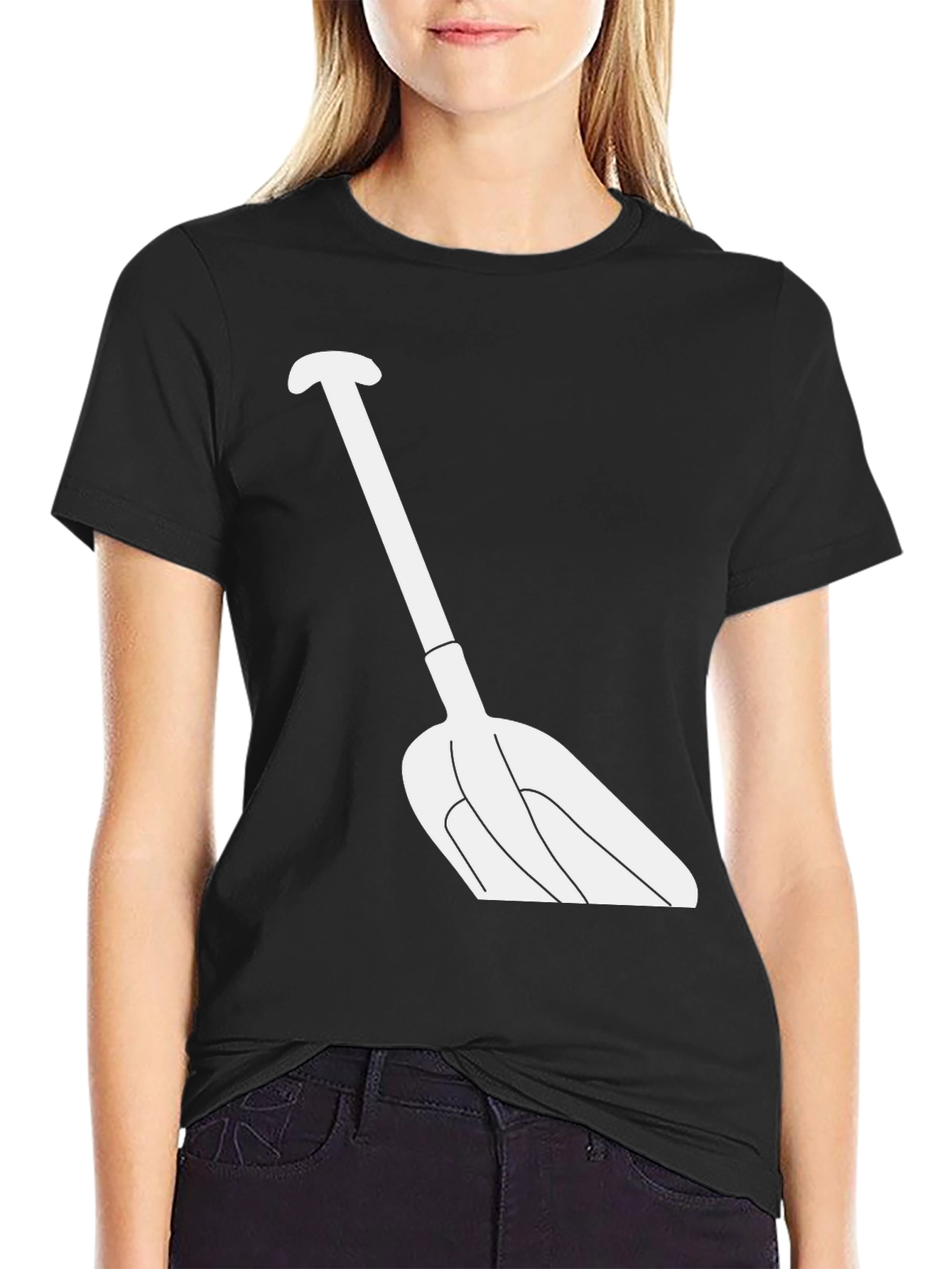 Novelty Snow Shovel Graphic T-Shirt