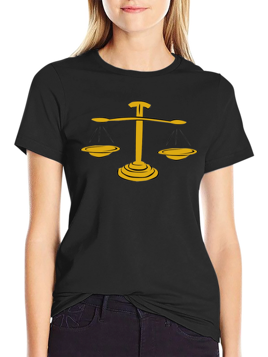 Scales of Justice Graphic Tee - Black