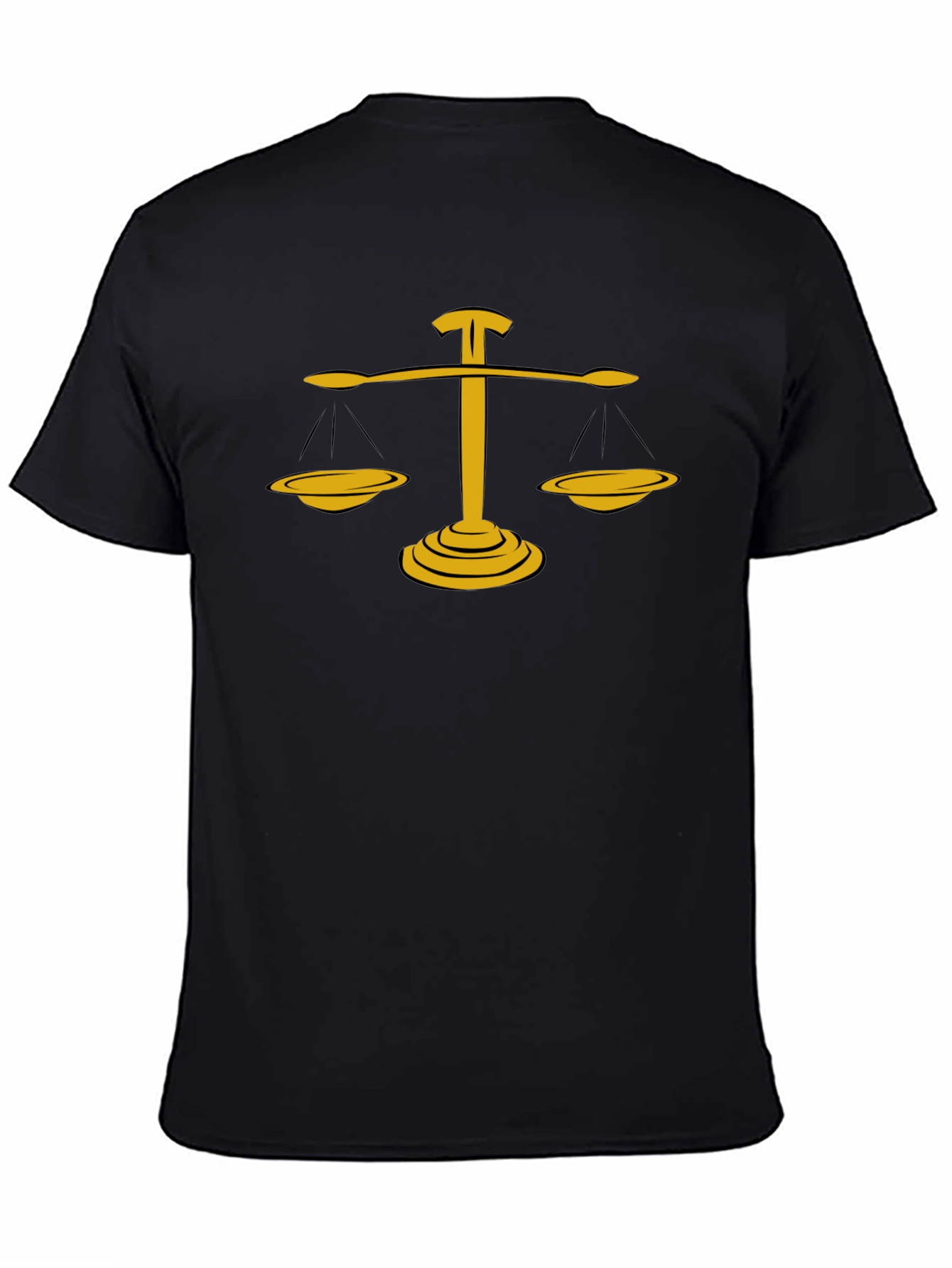 Scales of Justice Graphic Tee - Black