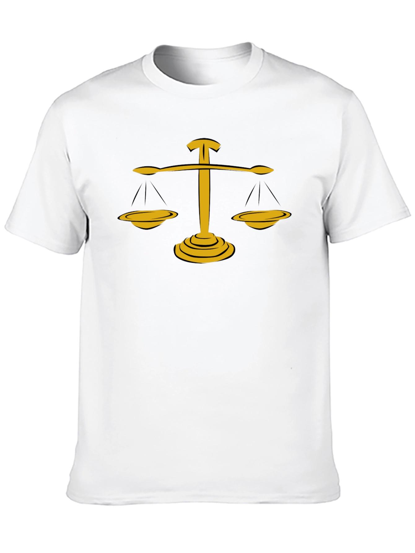 Scales of Justice Graphic Tee - Black