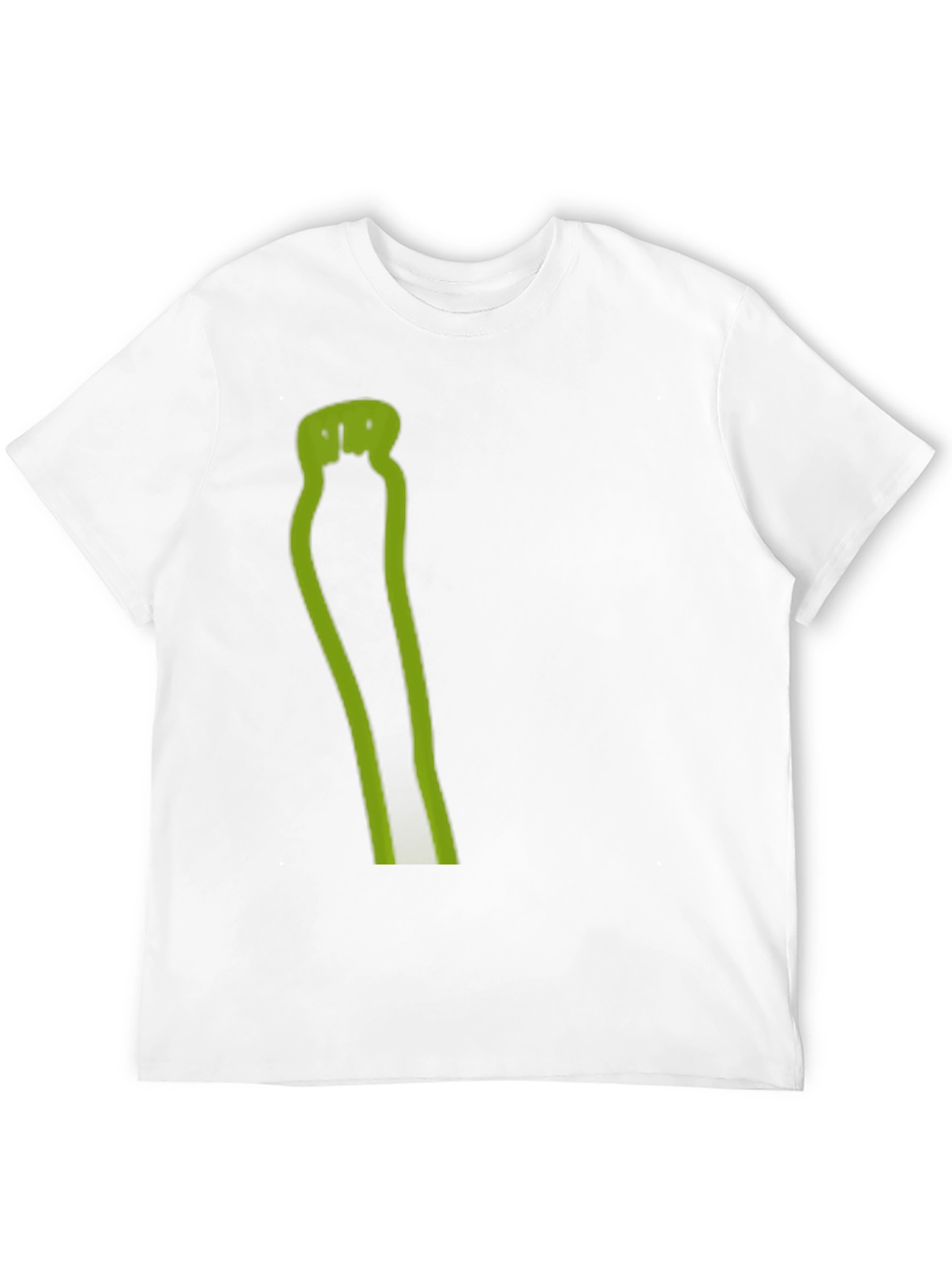 Mens Black T-Shirt with Green Graphic