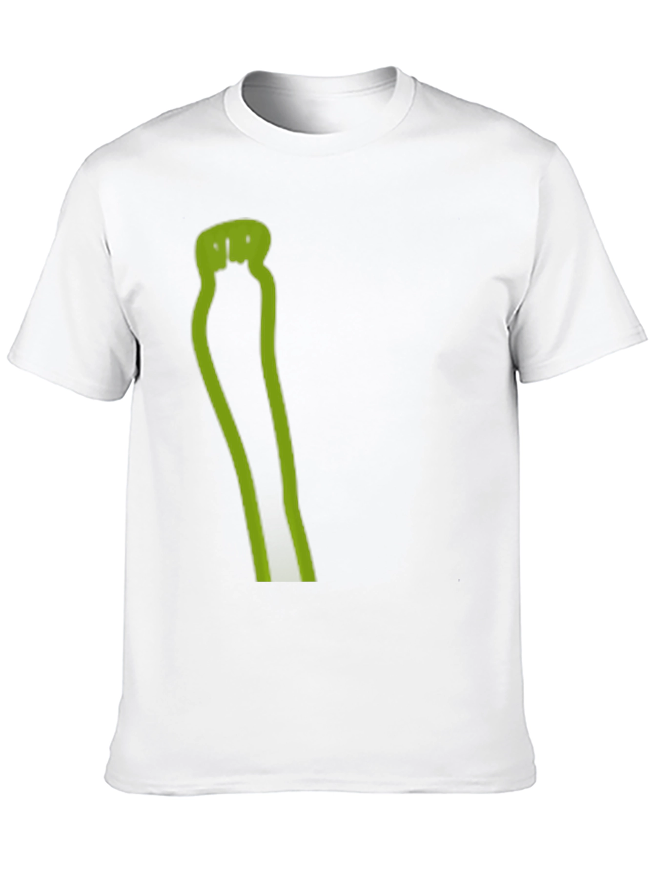 Mens Black T-Shirt with Green Graphic