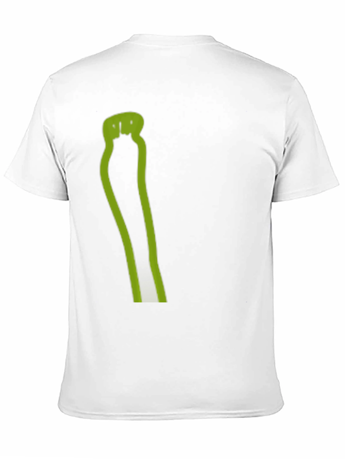 Mens Black T-Shirt with Green Graphic