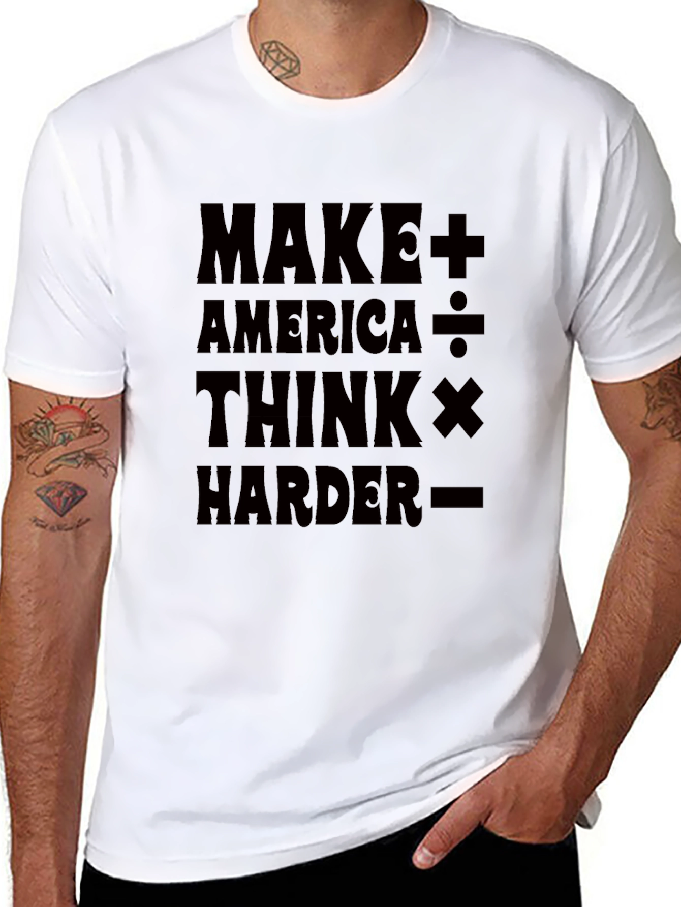 Make America Think Harder Graphic T-Shirt