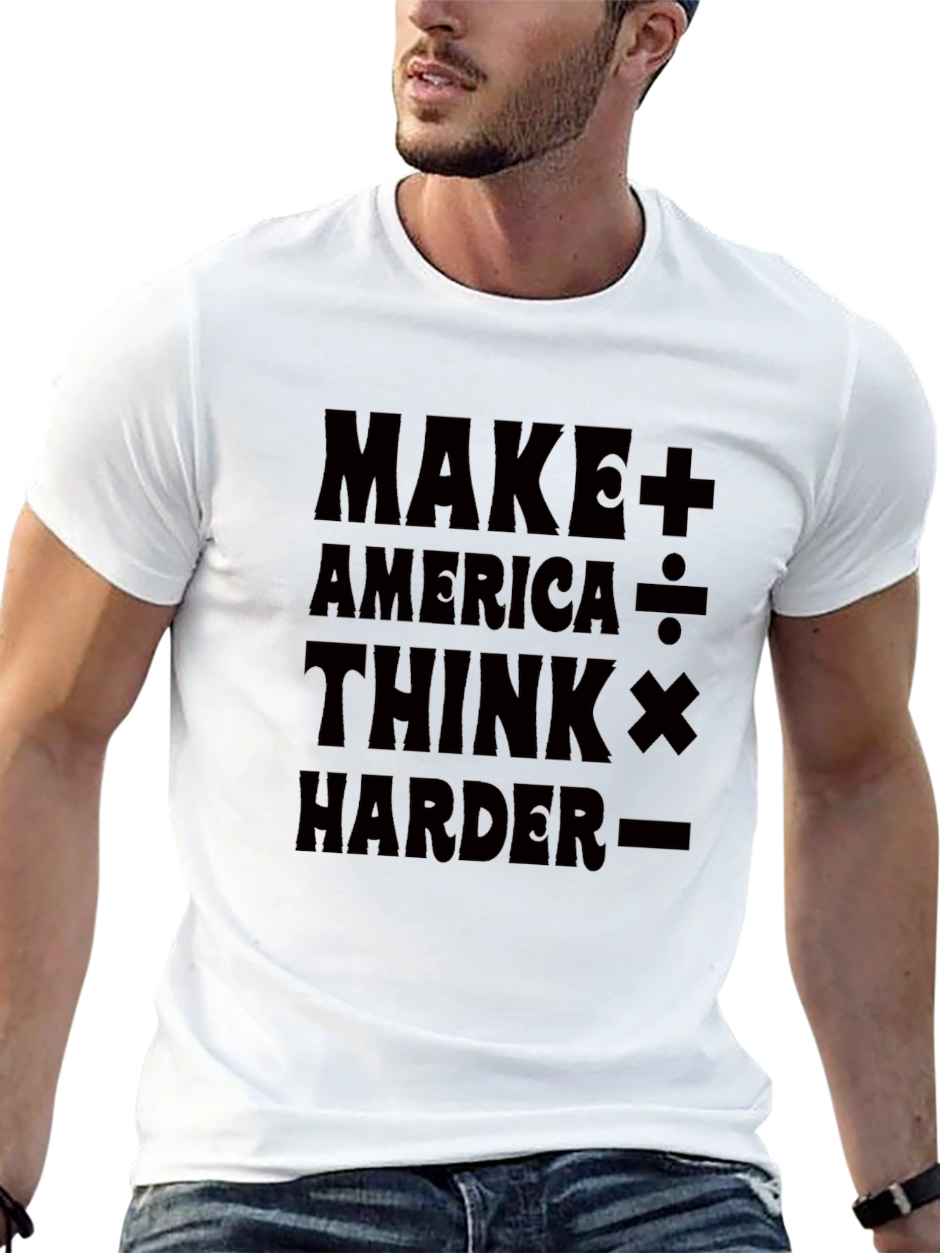 Make America Think Harder Graphic T-Shirt