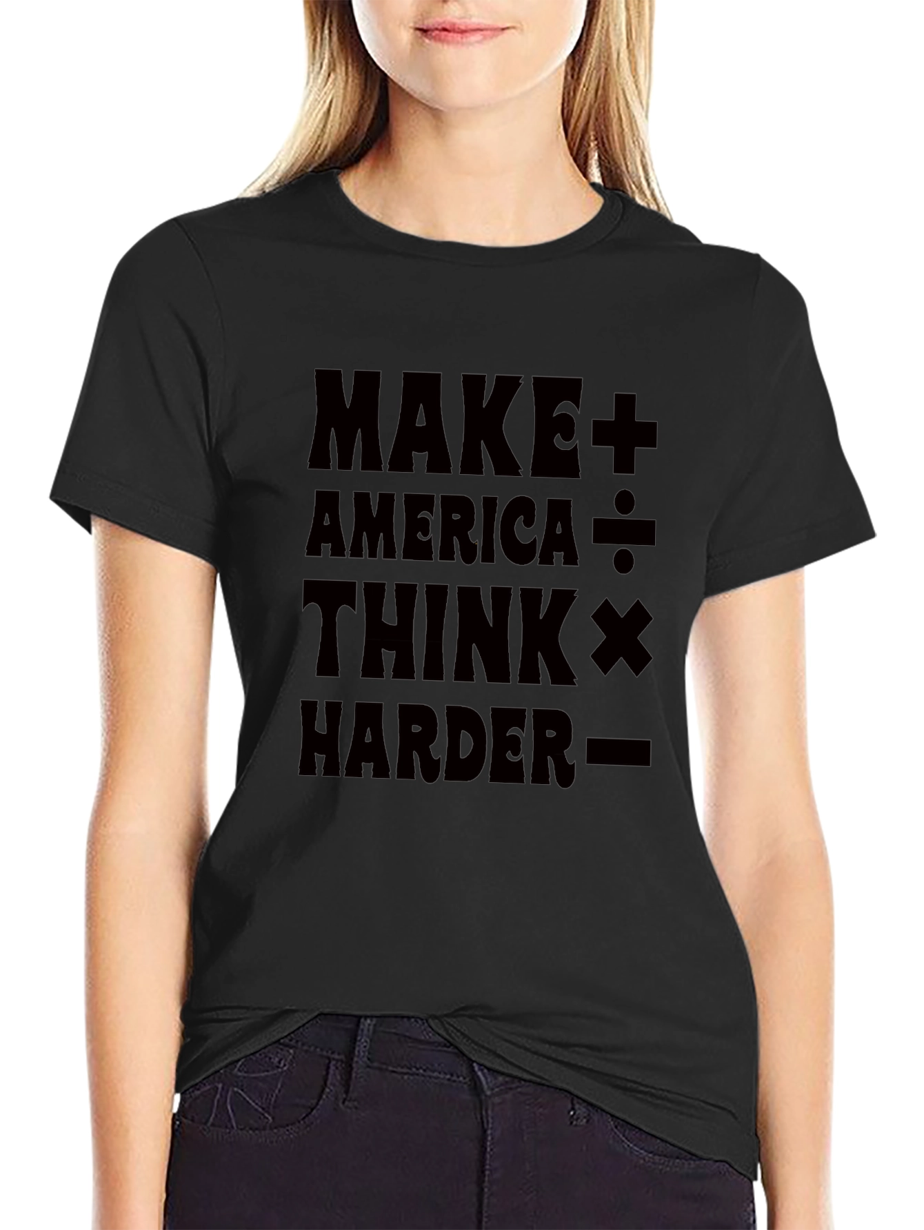 Make America Think Harder Graphic T-Shirt