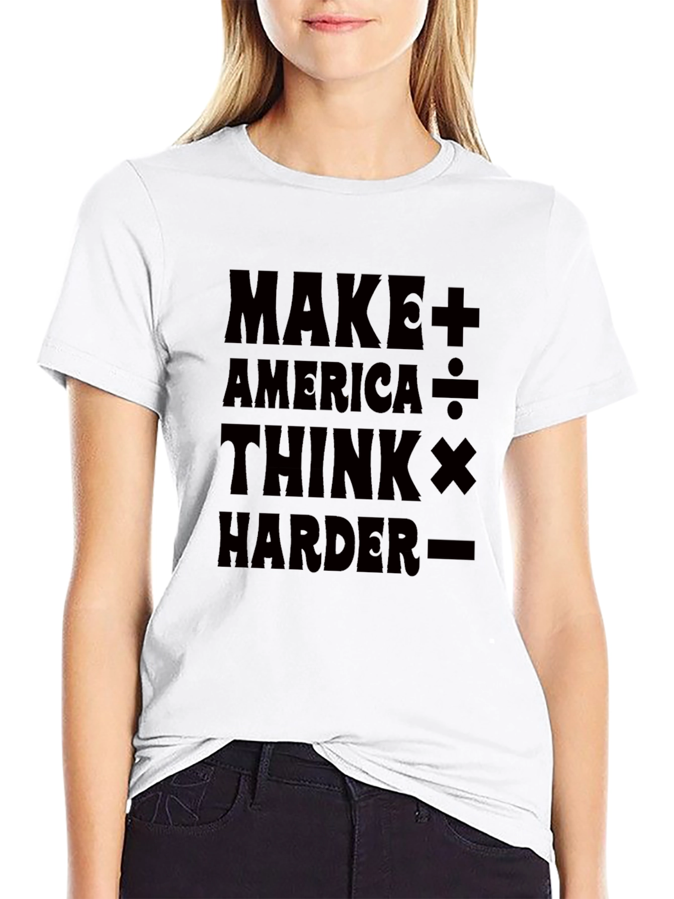 Make America Think Harder Graphic T-Shirt