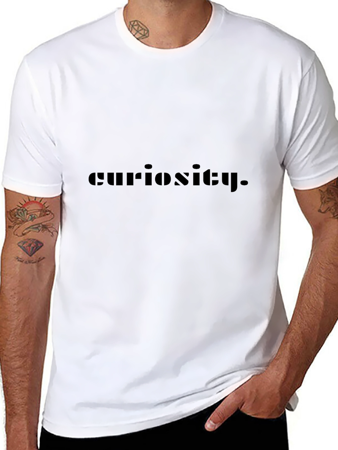 Curiosity Graphic Tee - Mens Black T-Shirt