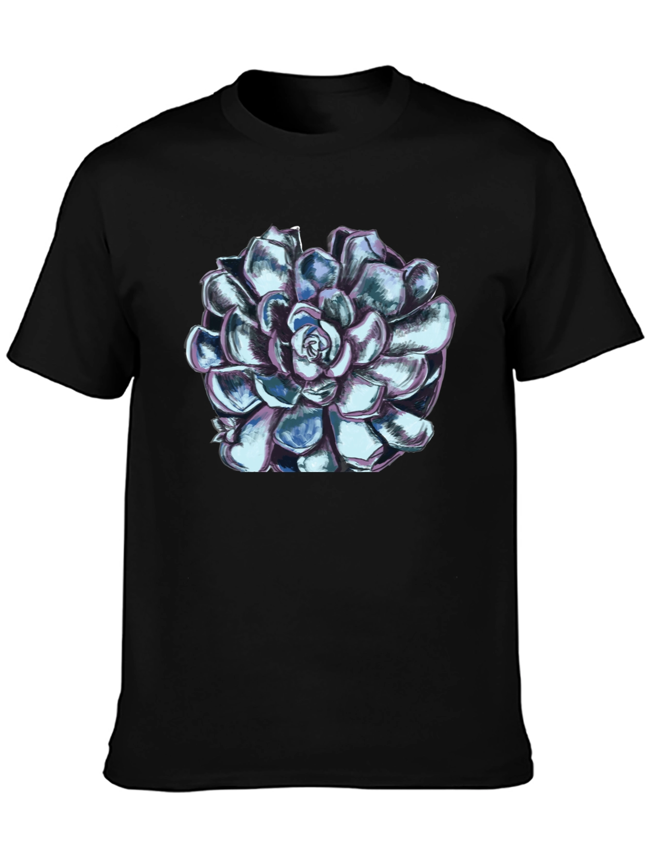 Succulent Graphic Tee - Black Unisex T-Shirt