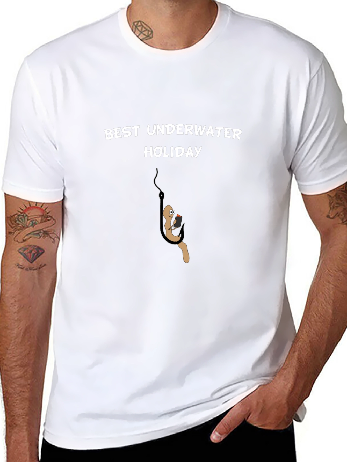 Best Underwater Holiday T-Shirt - Funny Fishing Tee