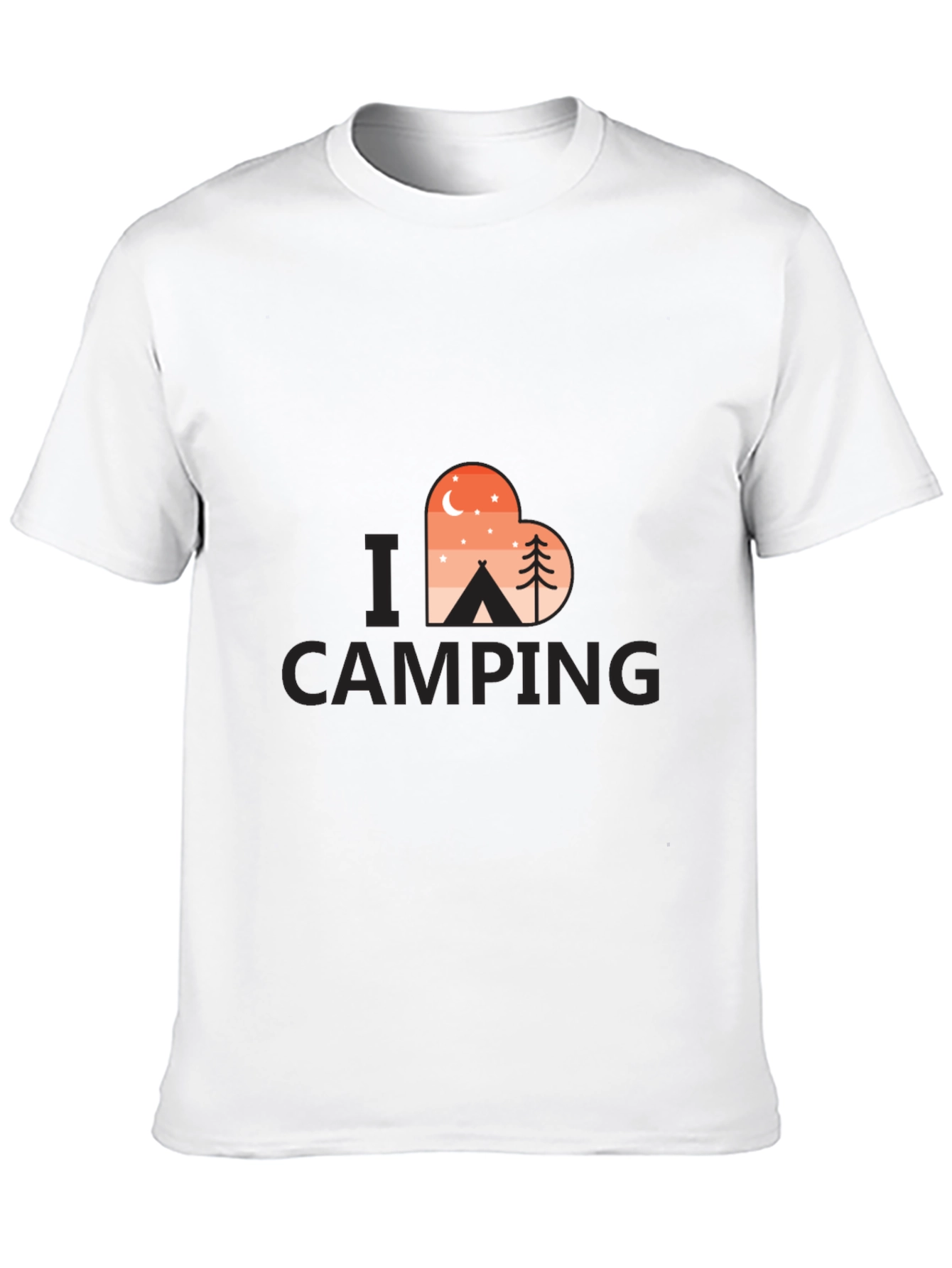 Camping Lover T-Shirt - Heart Design