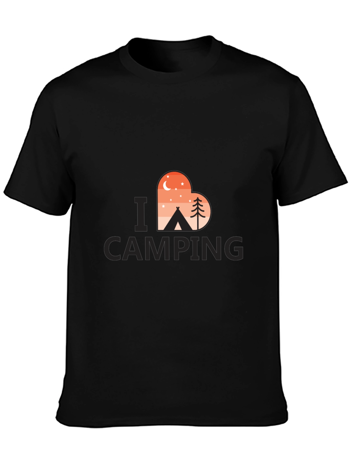 Camping Lover T-Shirt - Heart Design
