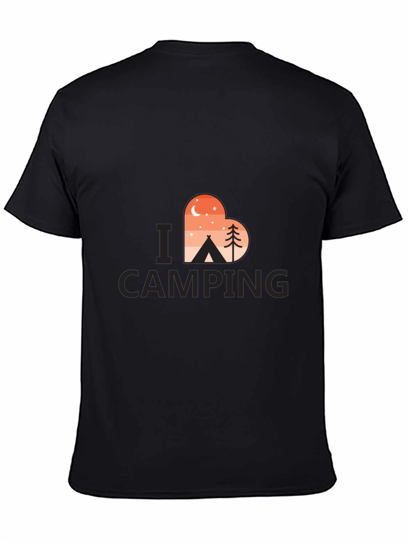 Camping Lover T-Shirt - Heart Design