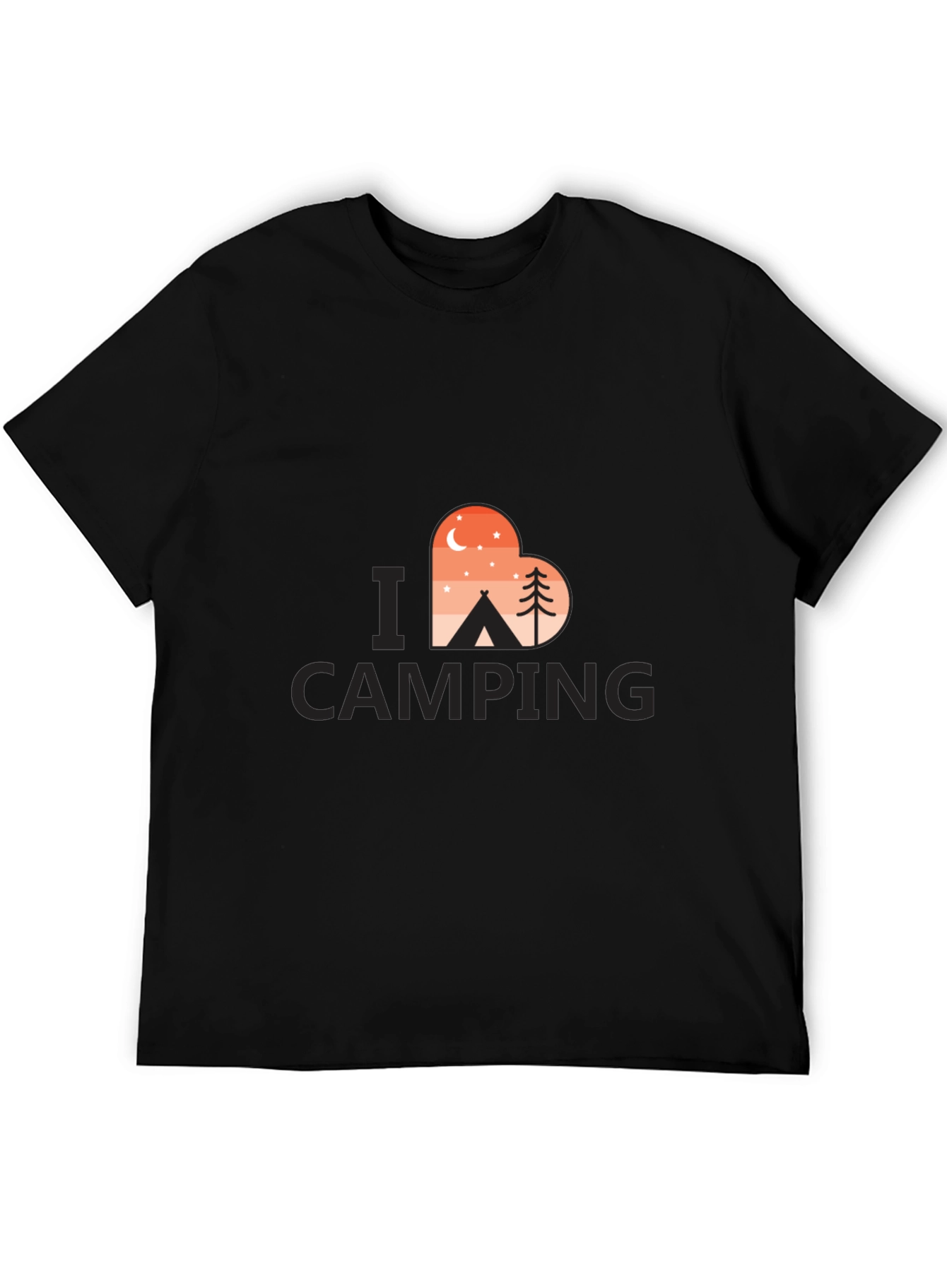 Camping Lover T-Shirt - Heart Design