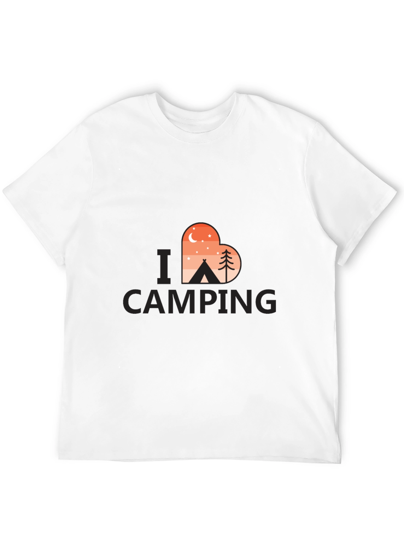 Camping Lover T-Shirt - Heart Design