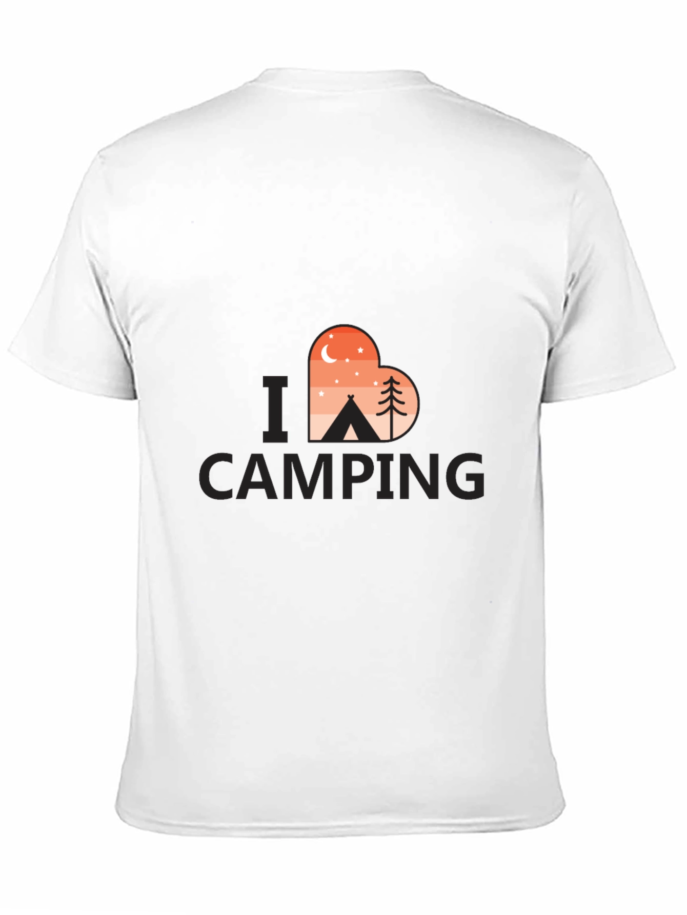 Camping Lover T-Shirt - Heart Design