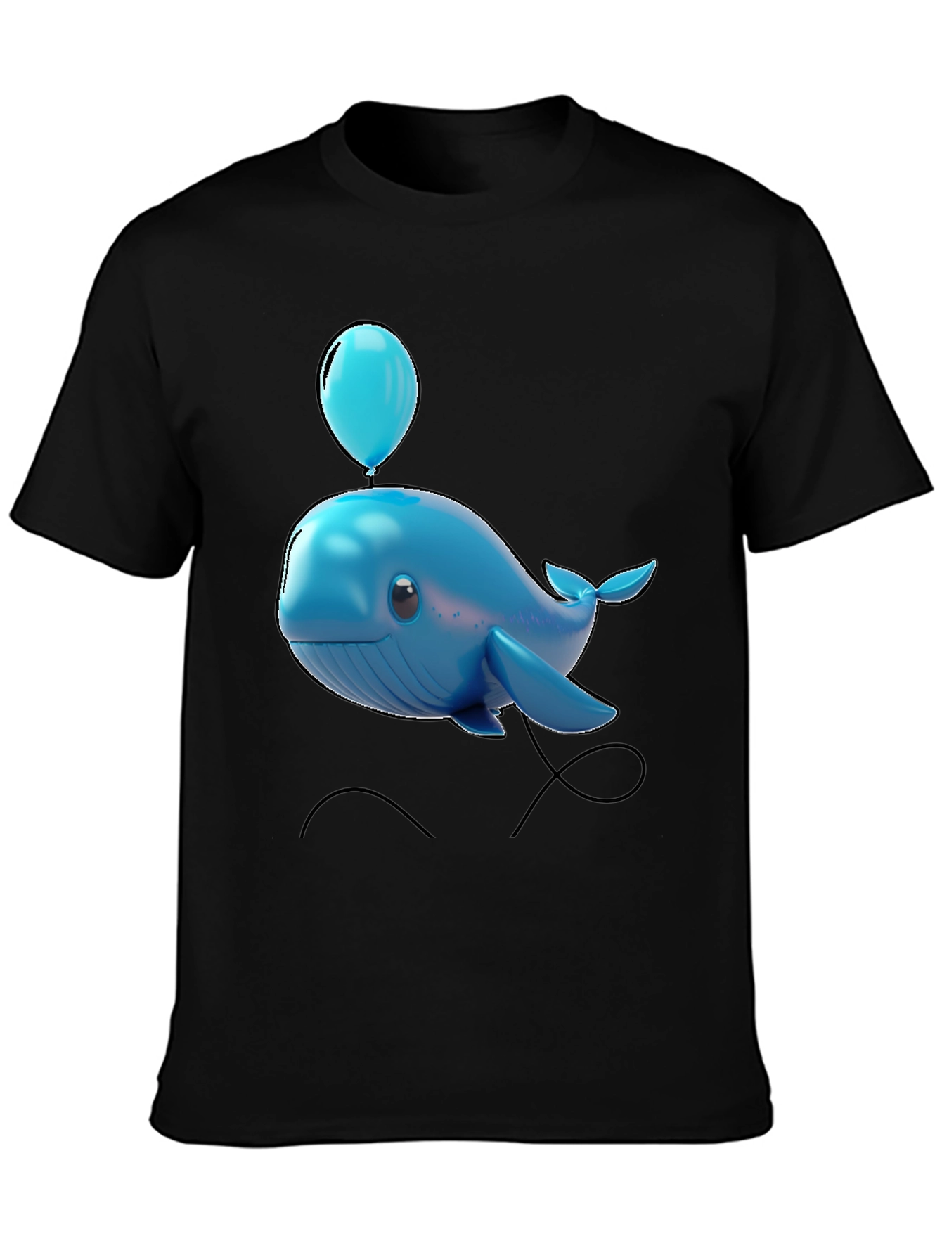 Blue Whale Balloon Graphic Tee