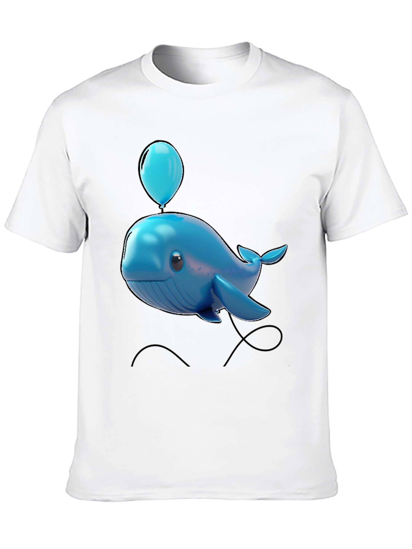 Blue Whale Balloon Graphic Tee